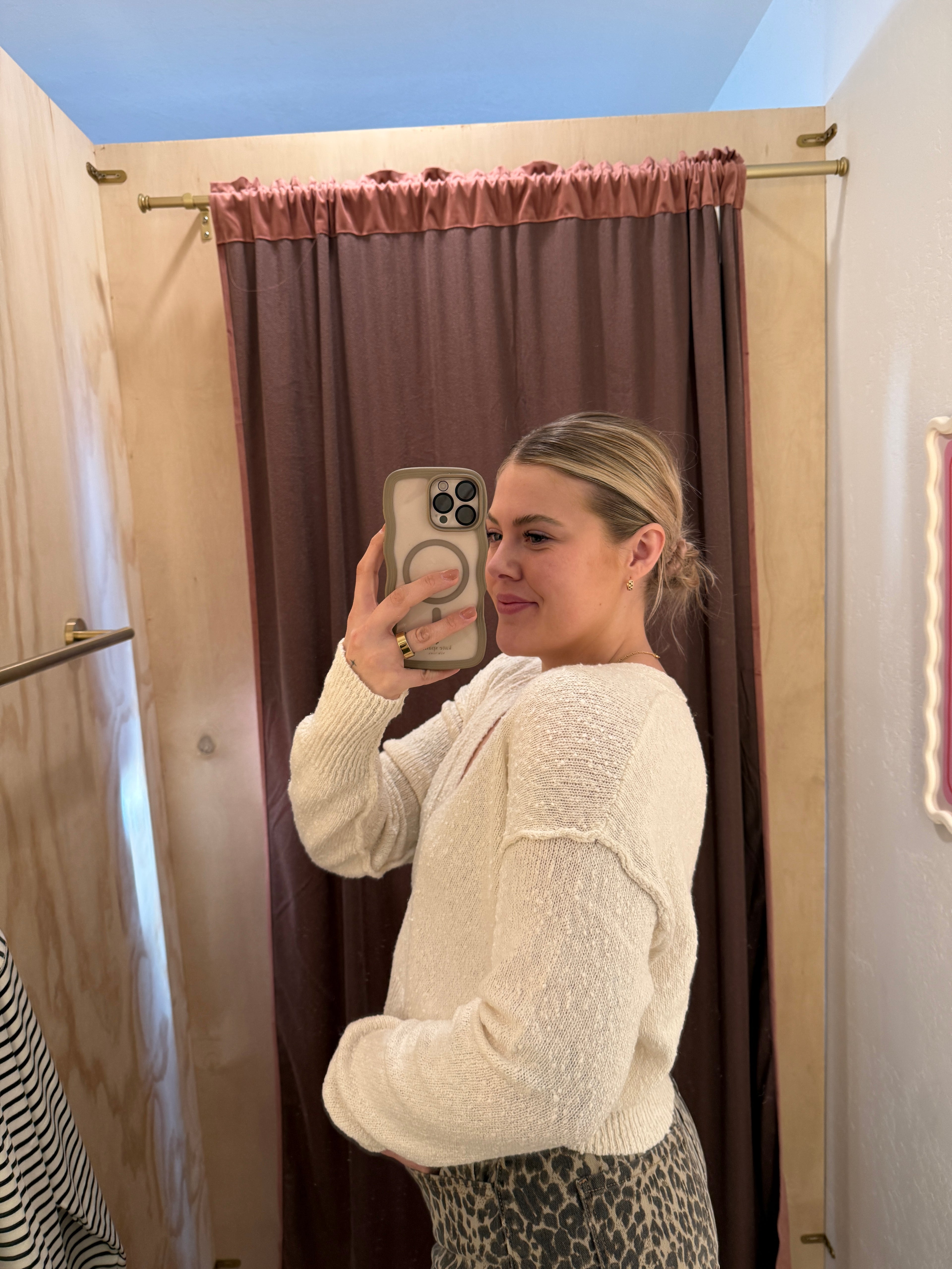 V-Neck Knit Button Down Cardigan