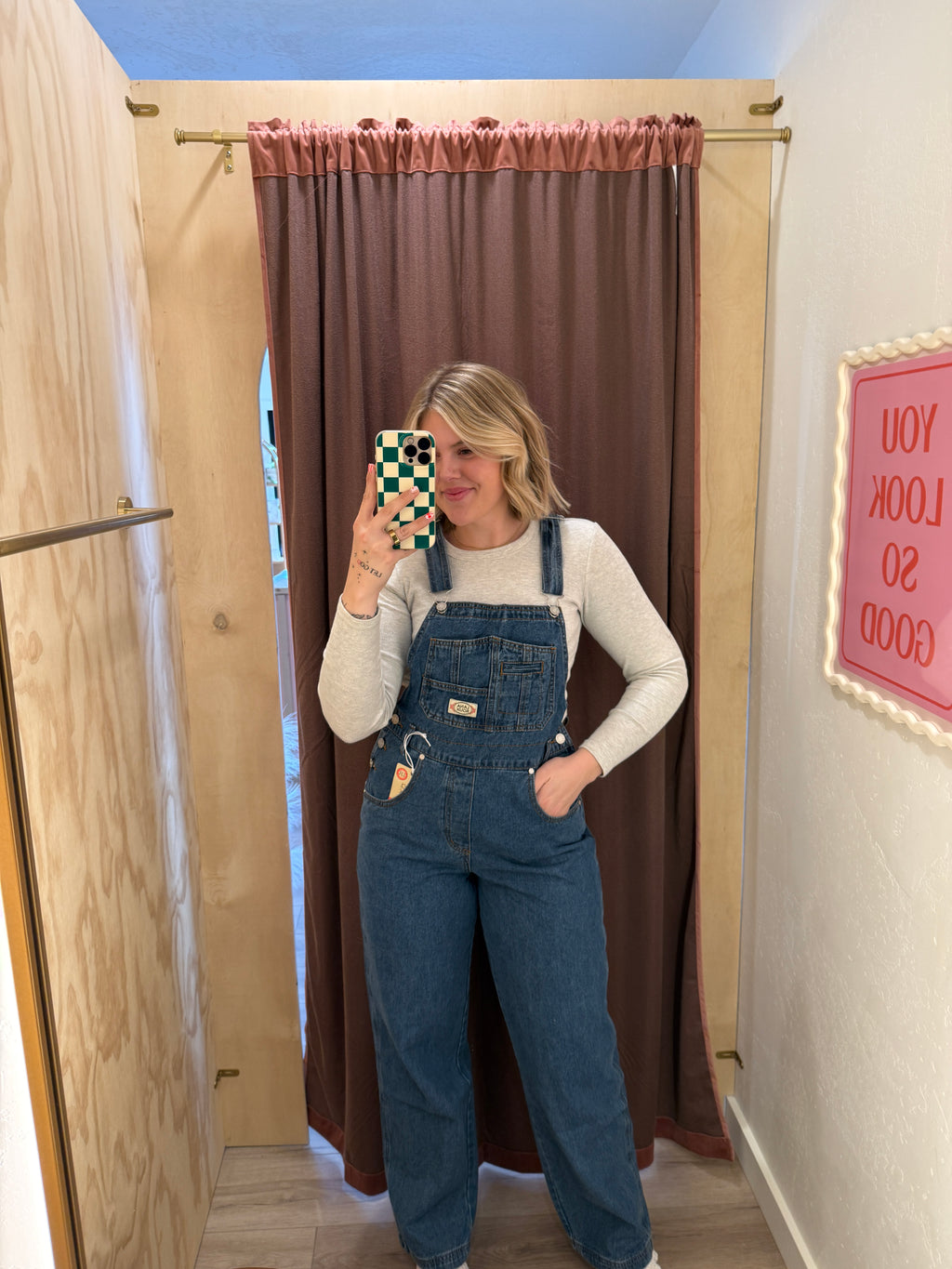 Denim Core Medium Wash Overalls