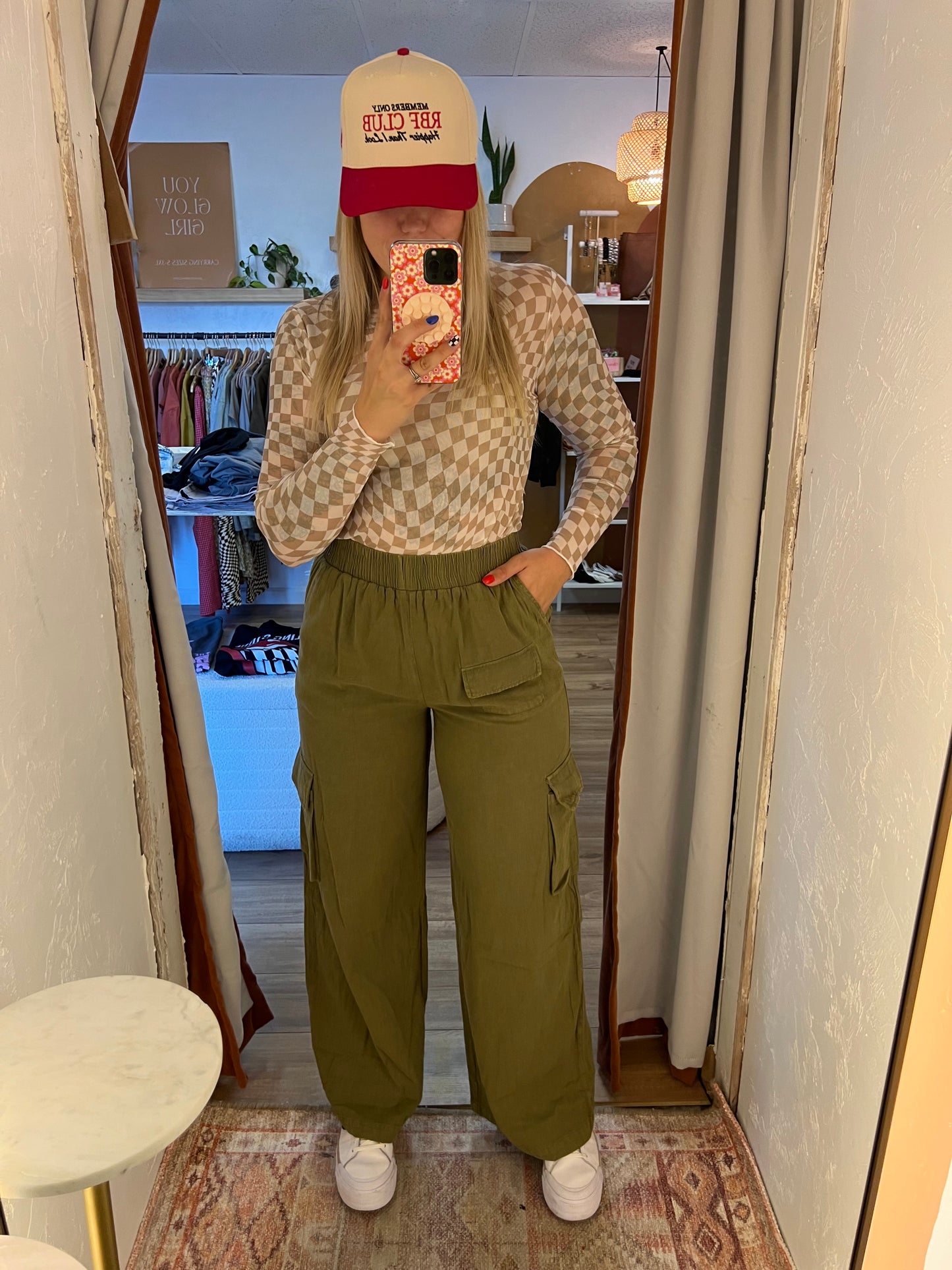 Bossy Gal Olive Cargo Pants