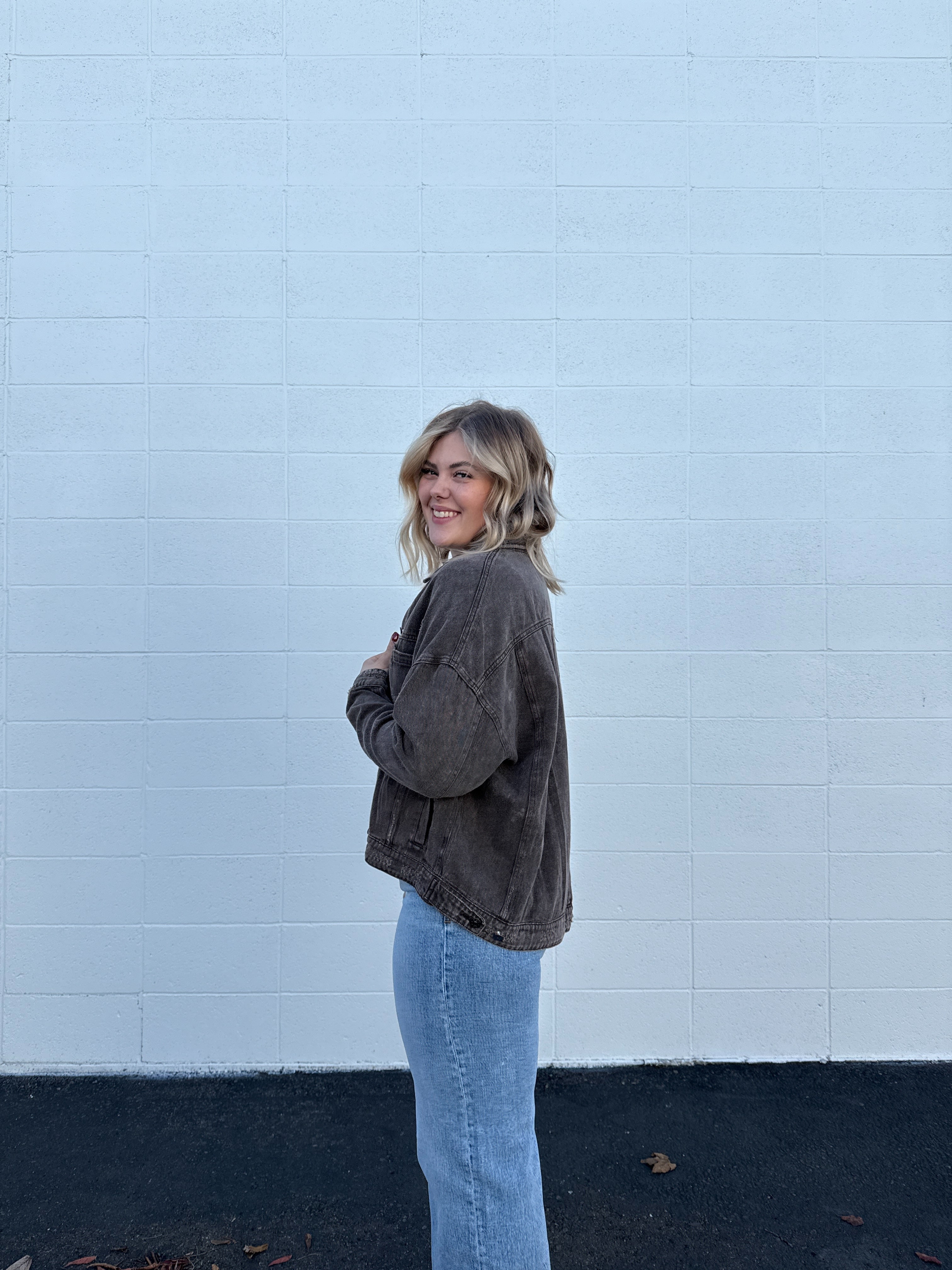 Coffee Bean Denim Jacket