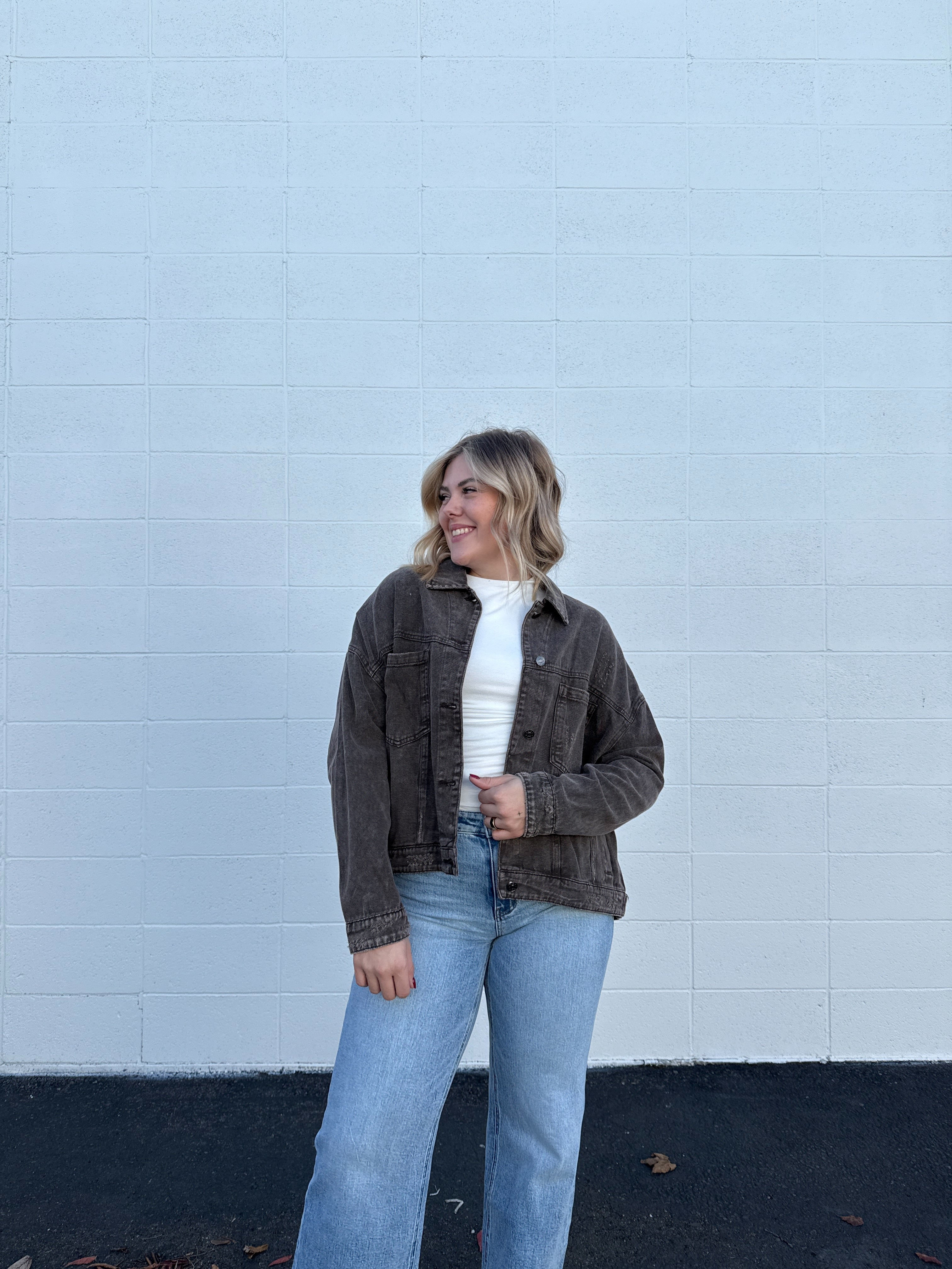 Coffee Bean Denim Jacket