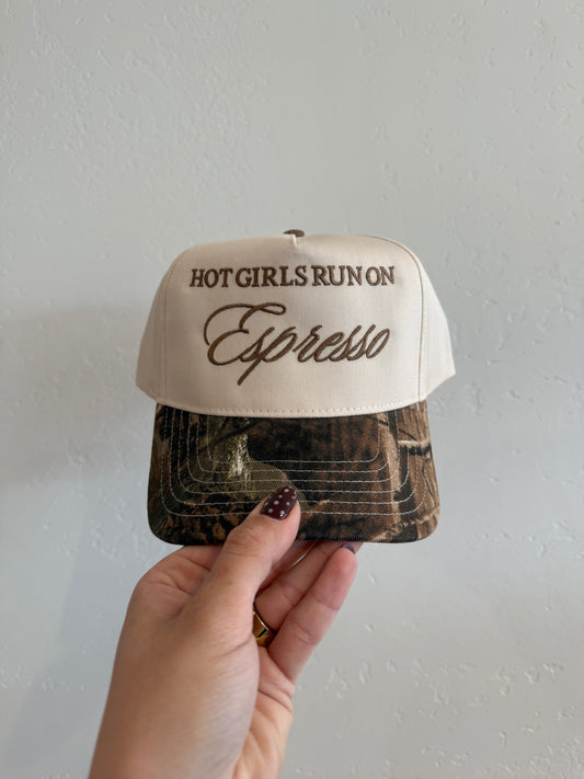 Hot Girls Run on Espresso Hat