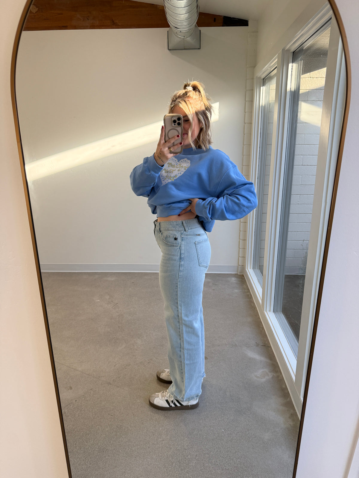 High Rise Wide Leg Jean