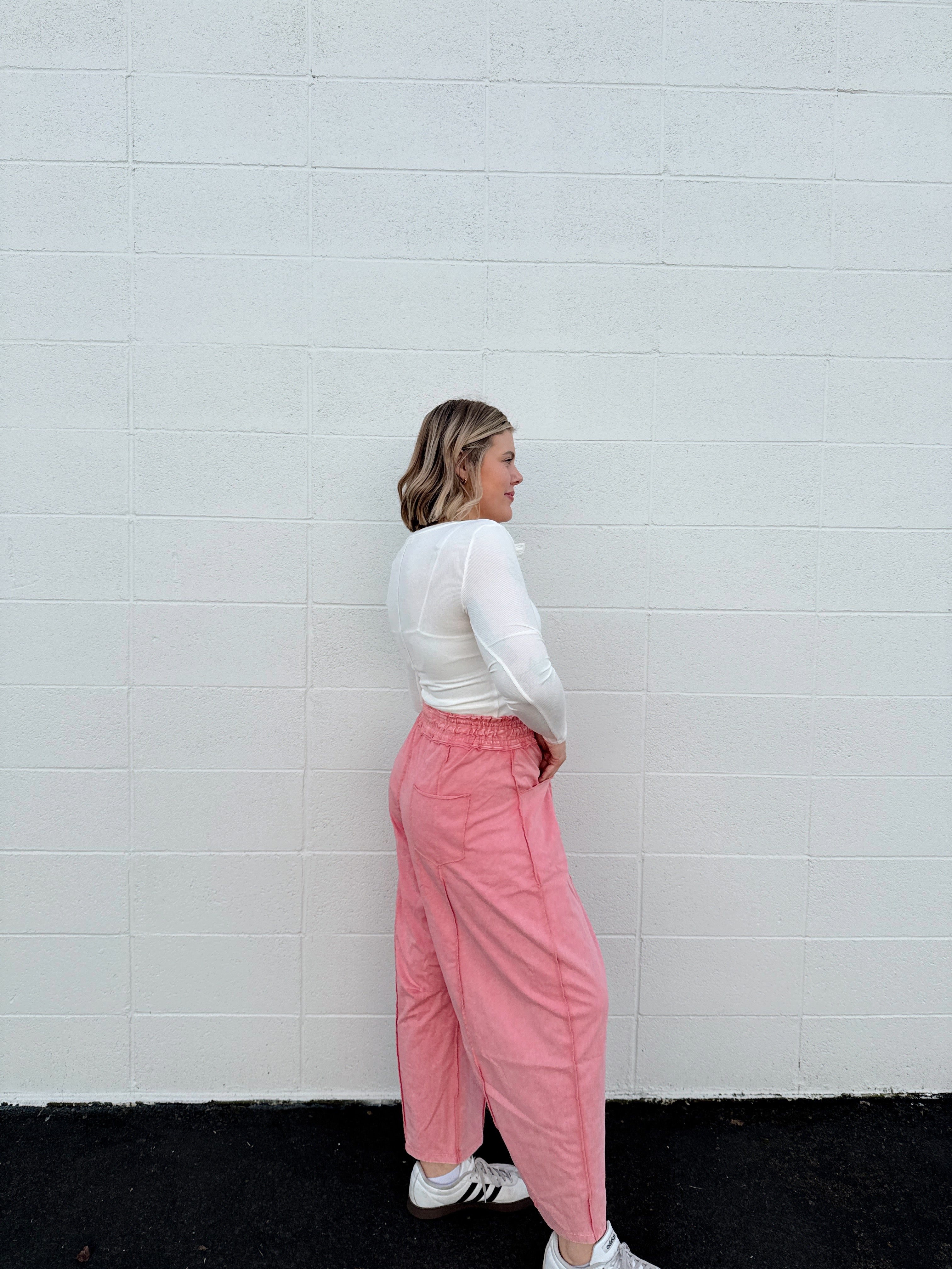 Lover Girl Mineral Wash Barrel Pants