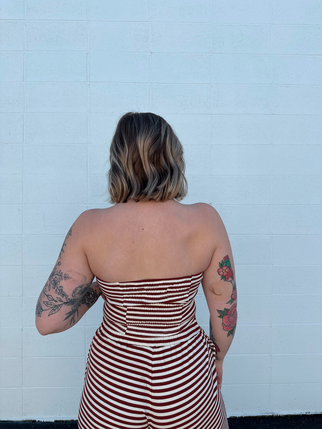 Coastline Brown Striped Set