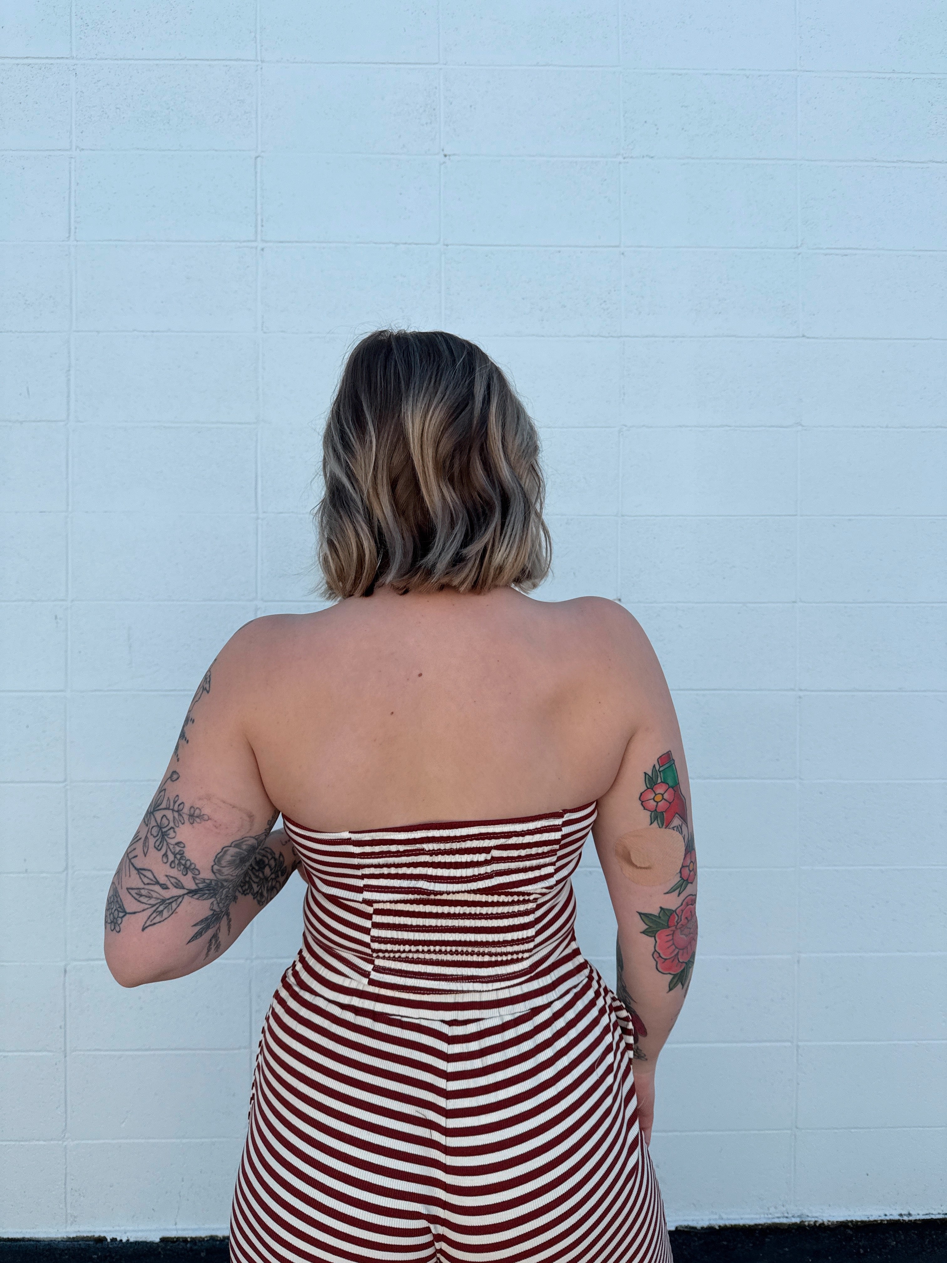 Coastline Brown Striped Set