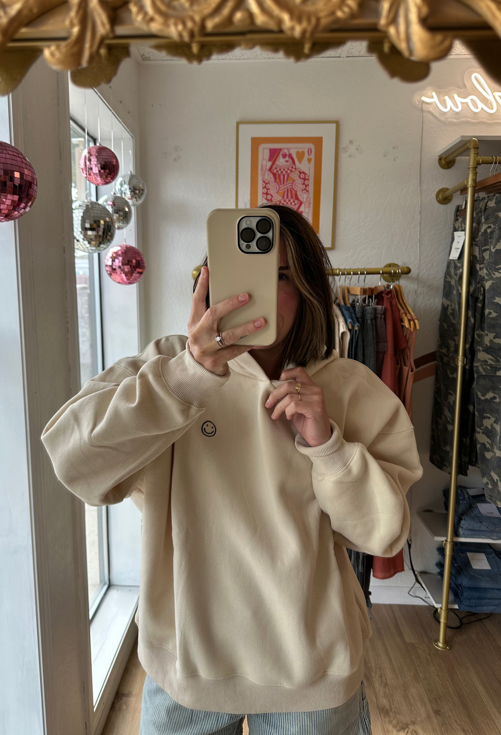 Smiley Oversized Hoodie