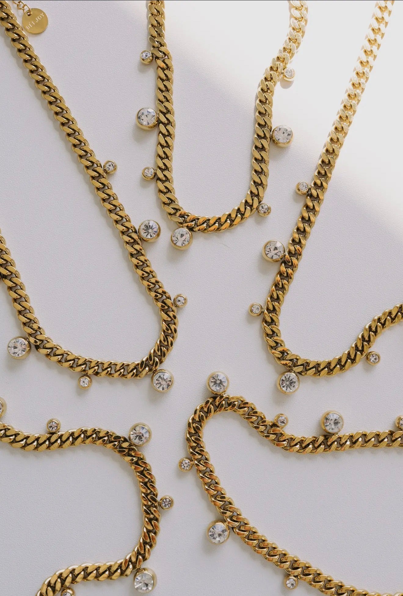 Chloe Crystal Cuban Chain Necklace