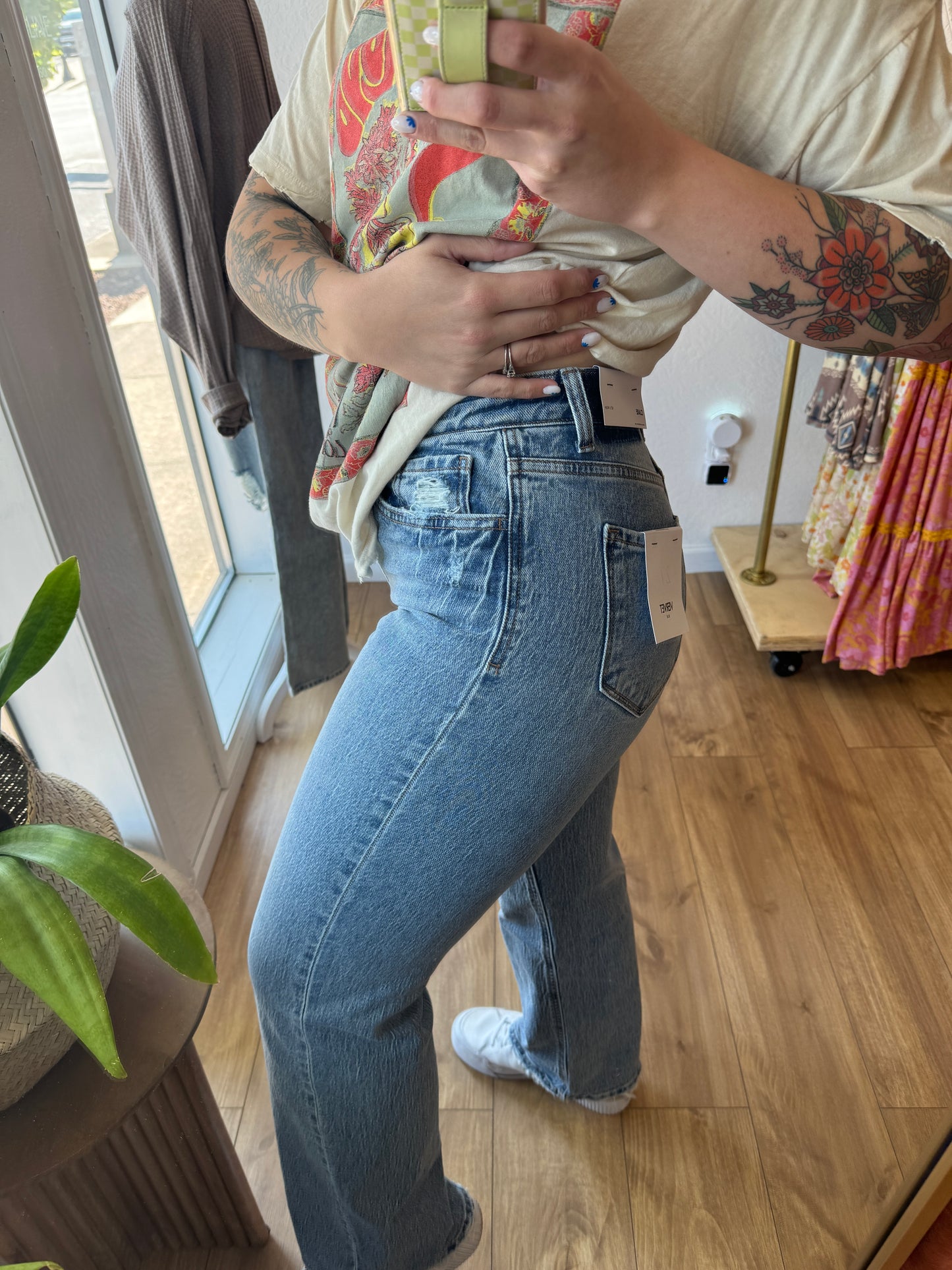 High Rise Wide Leg Jeans