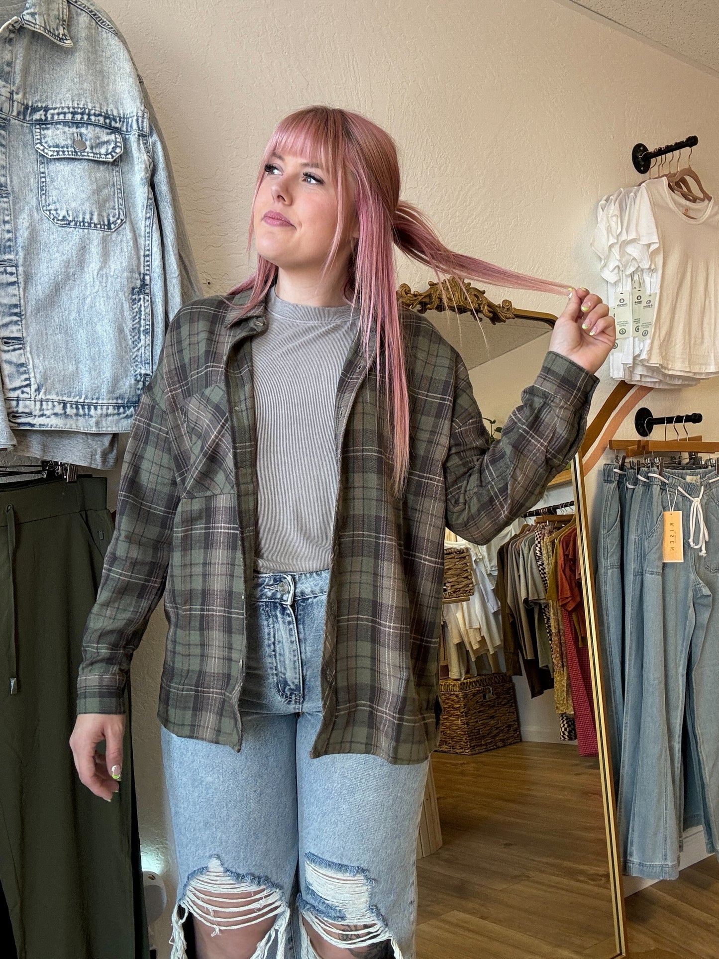 Kenzie Button Down Flannel