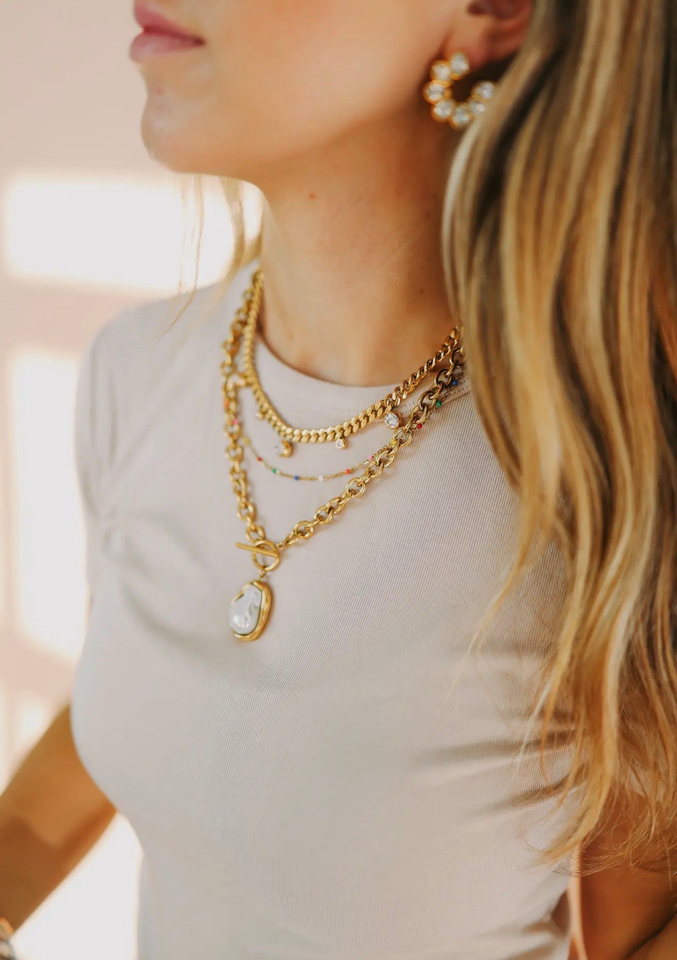 Cora Baroque Pearl Necklace