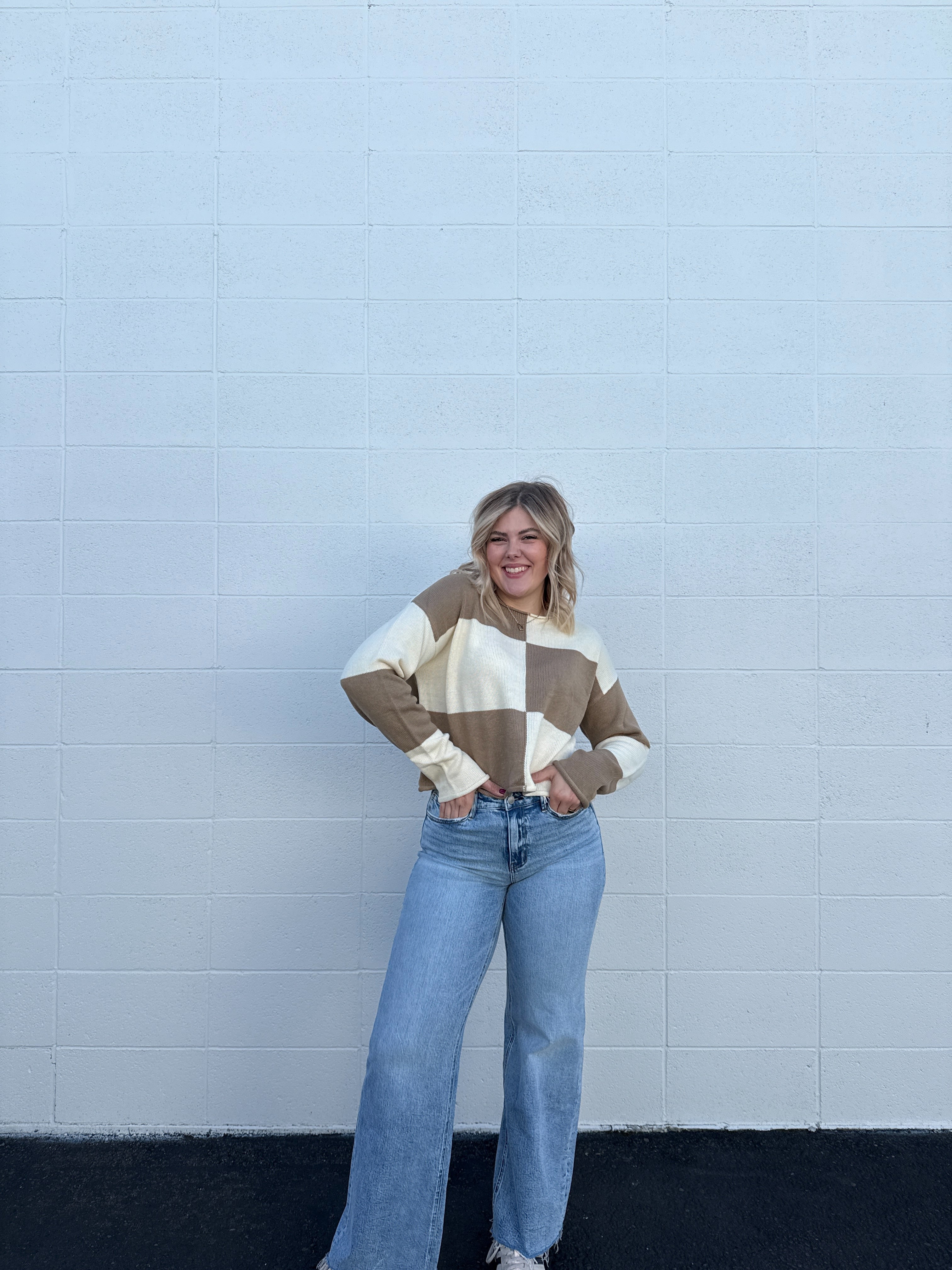 Checker Sweater (multiple colors)