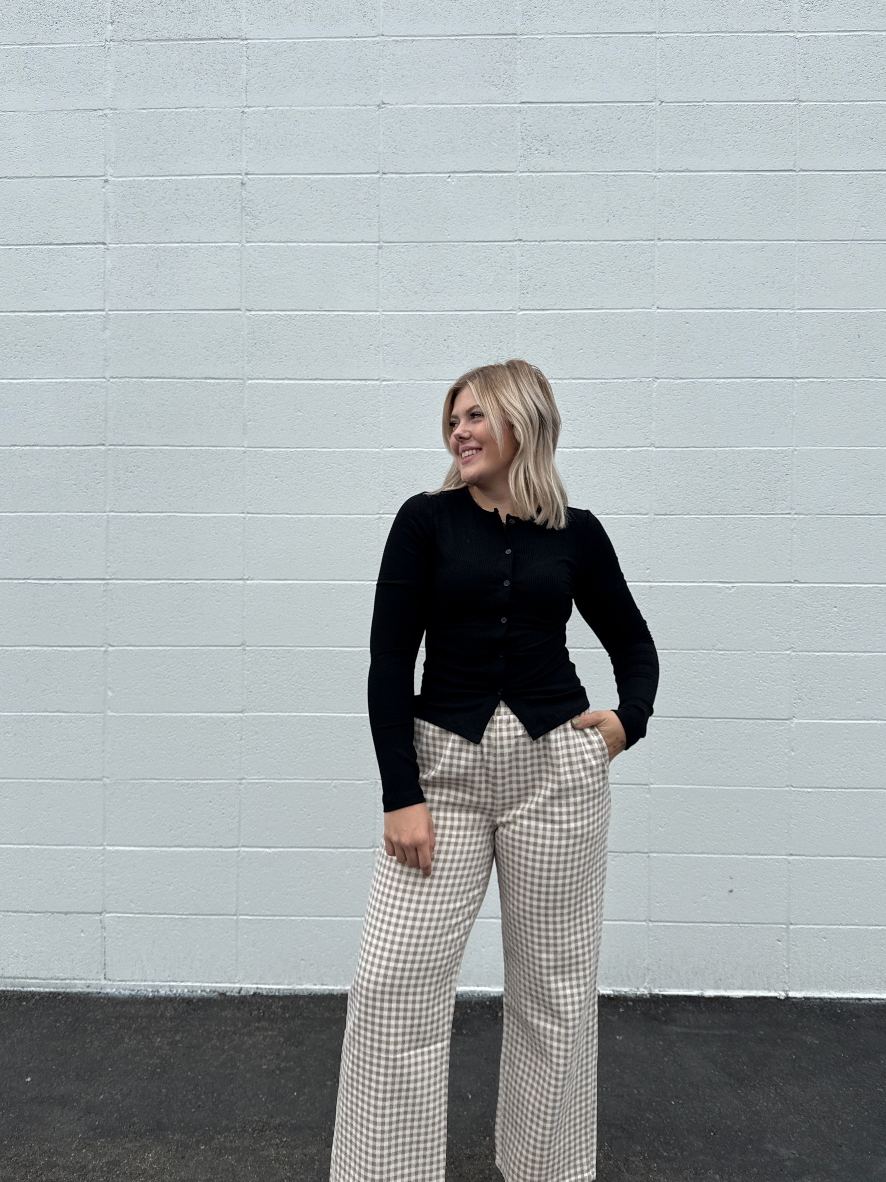 Button Up Long Sleeve Top (multiple colors)