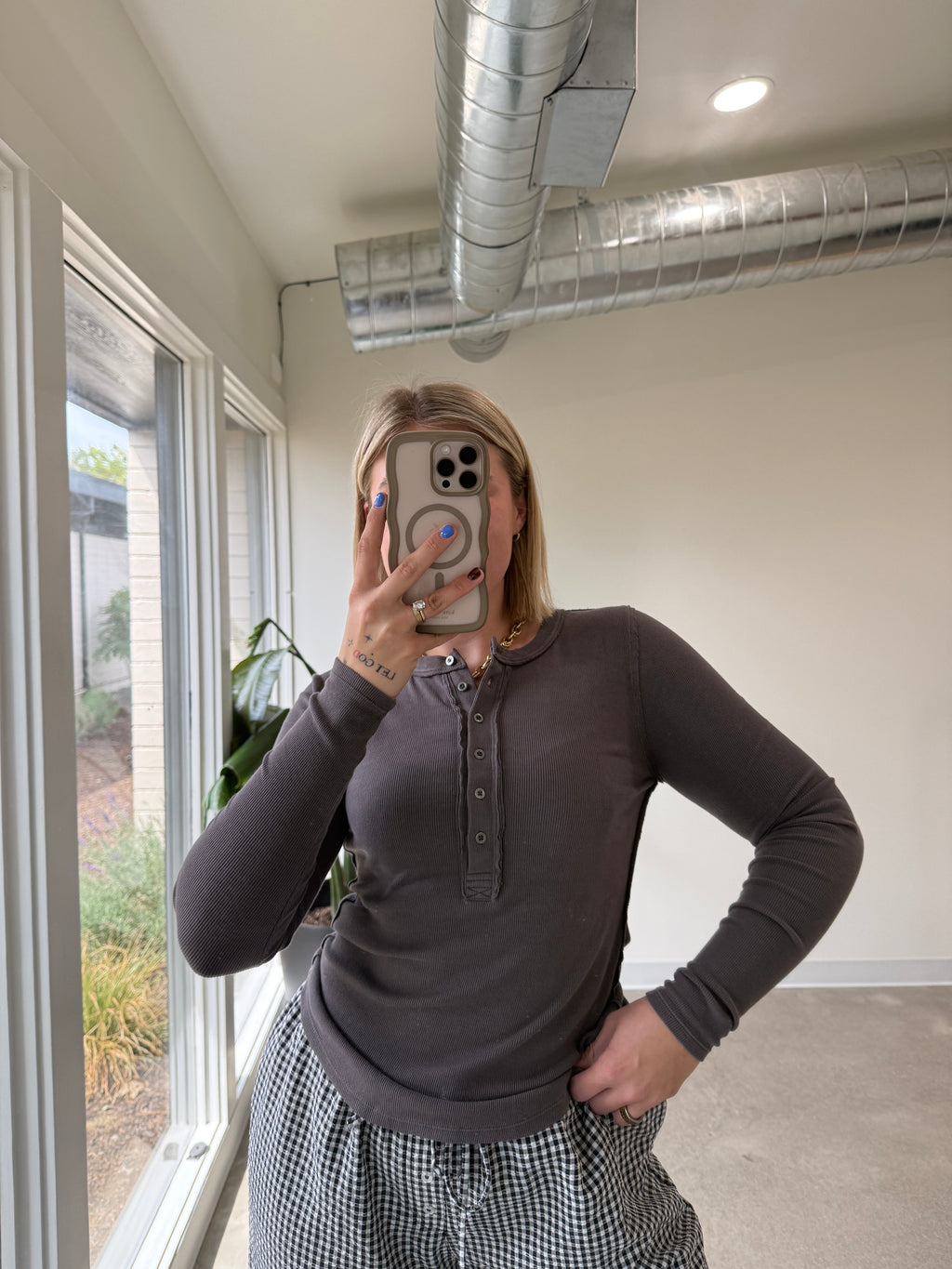 Peyton Ribbed Henley (Multiple Colors)