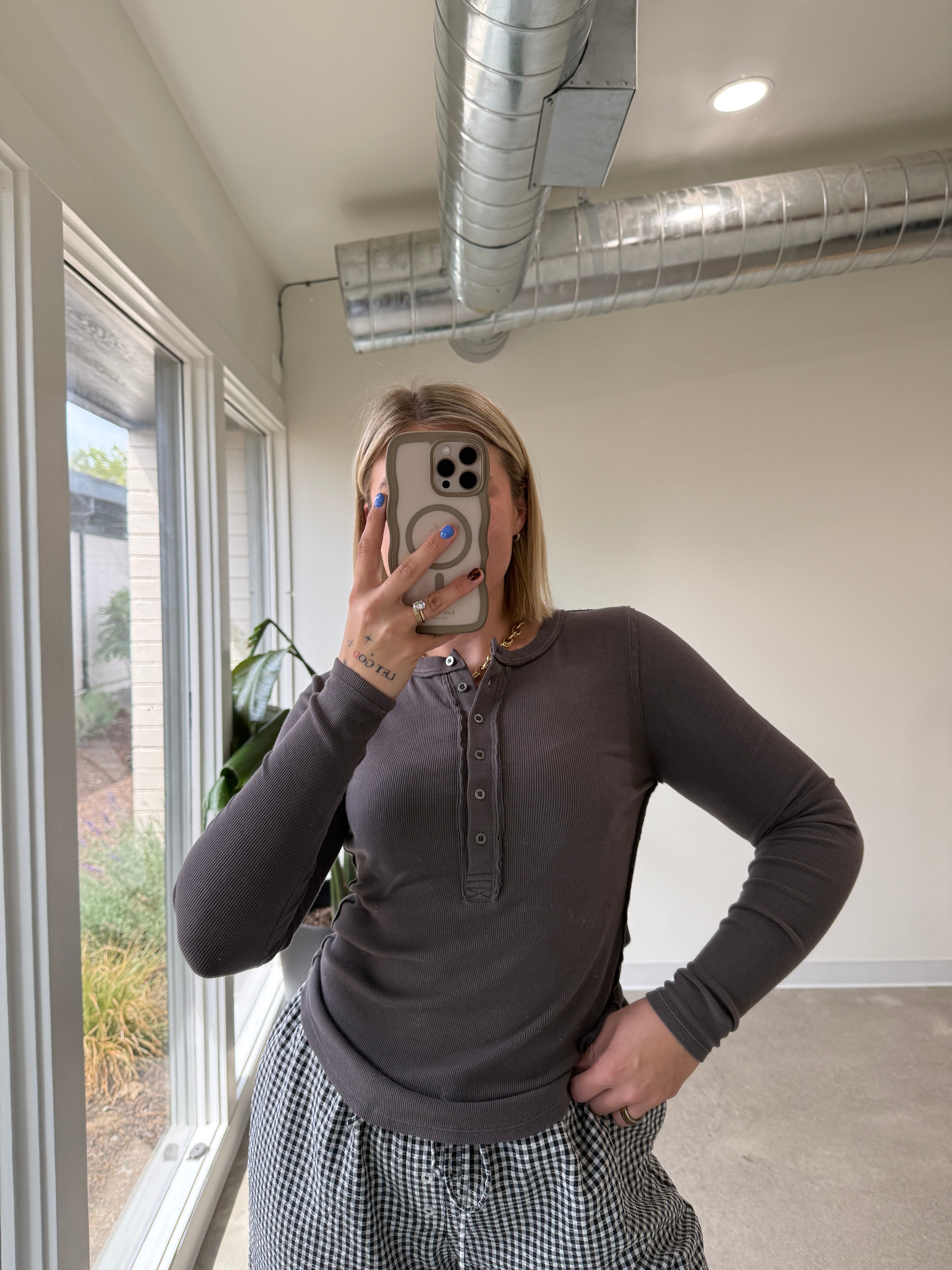Peyton Ribbed Henley (Multiple Colors)