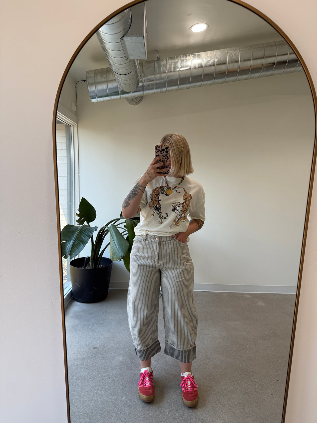 The Striped Barrel Carpenter Culottes Pants