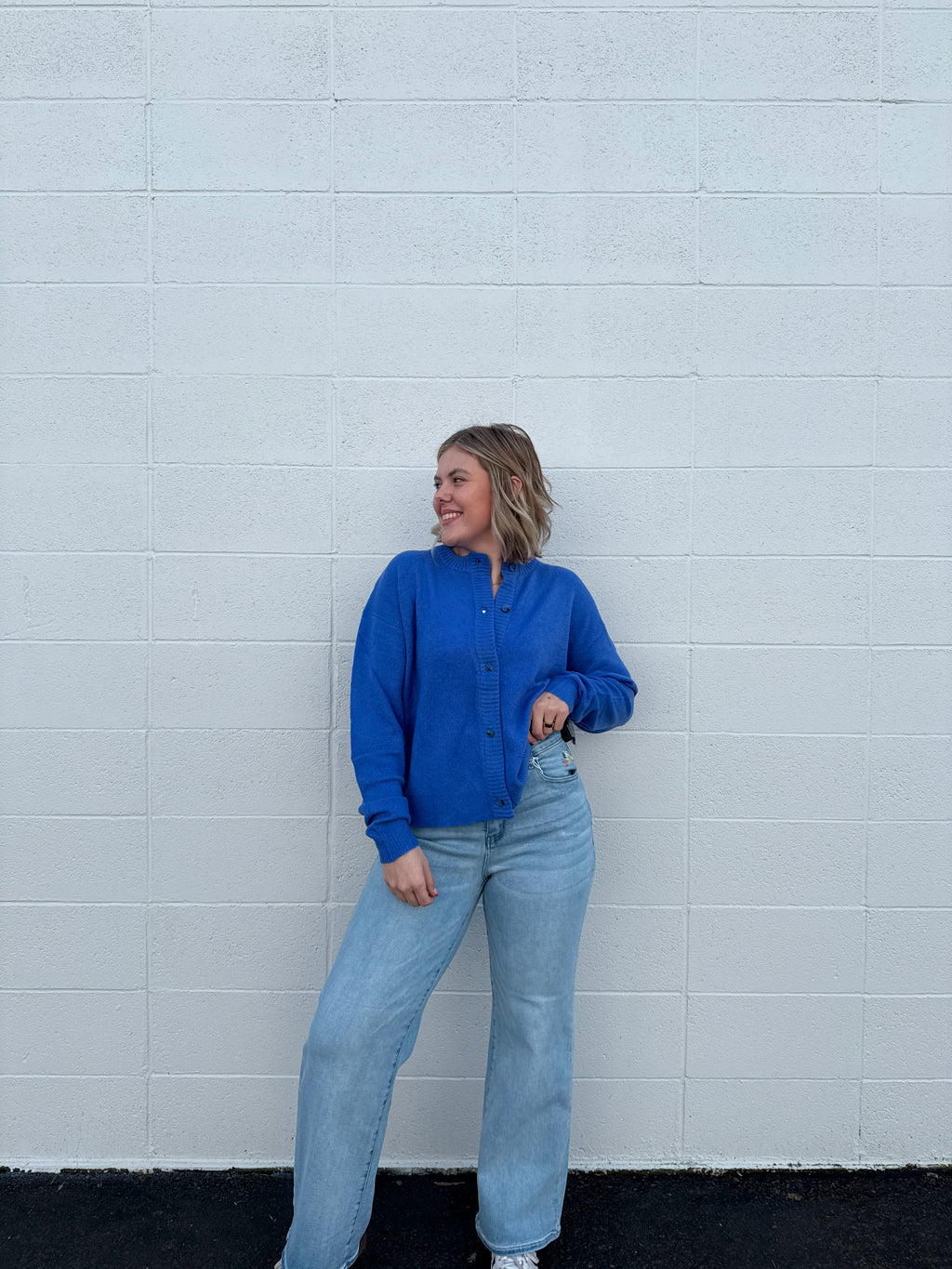 Wildflower Embroidered Wide Leg Jeans