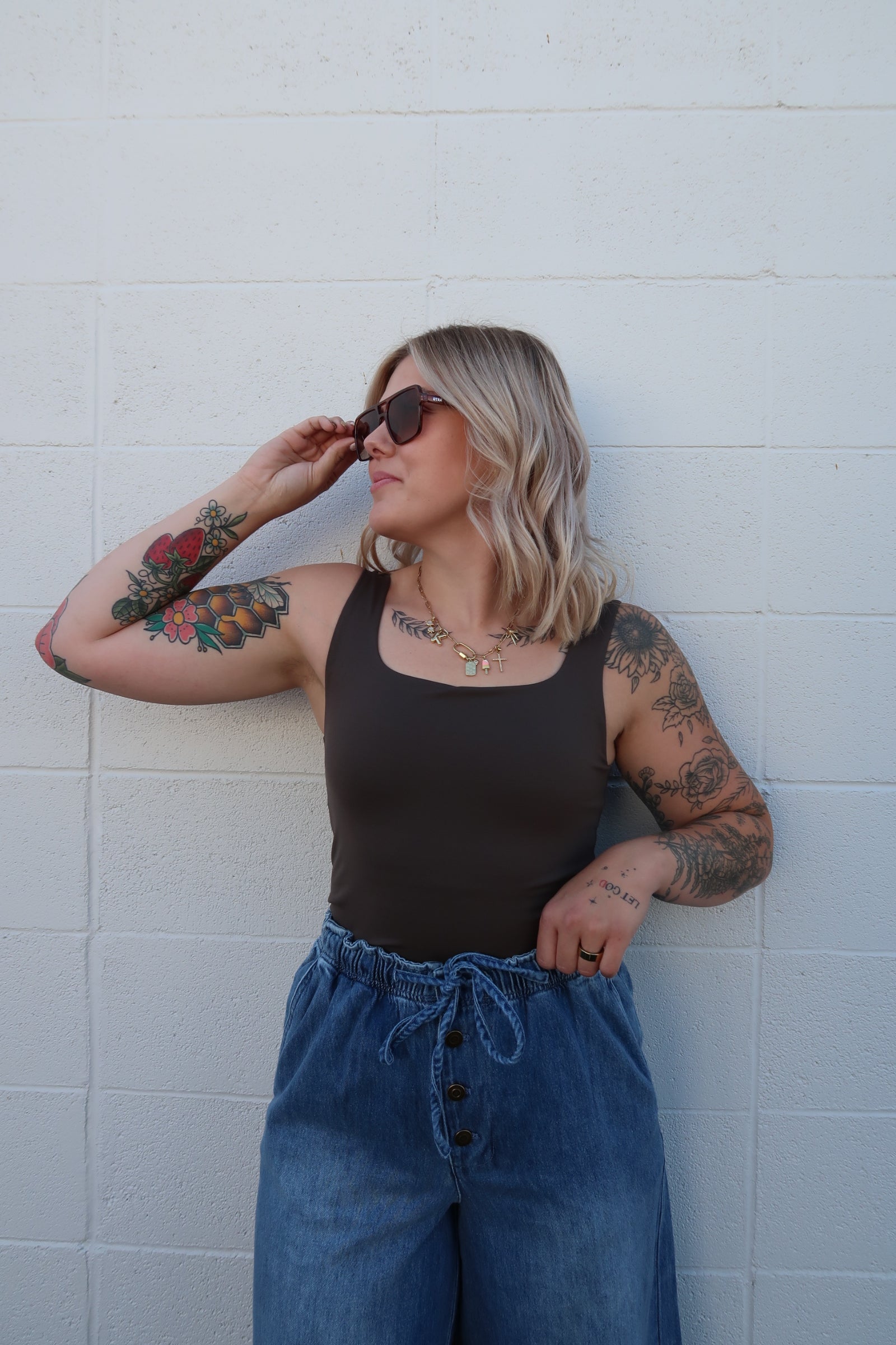 Square Neck Active Tank (multiple colors)