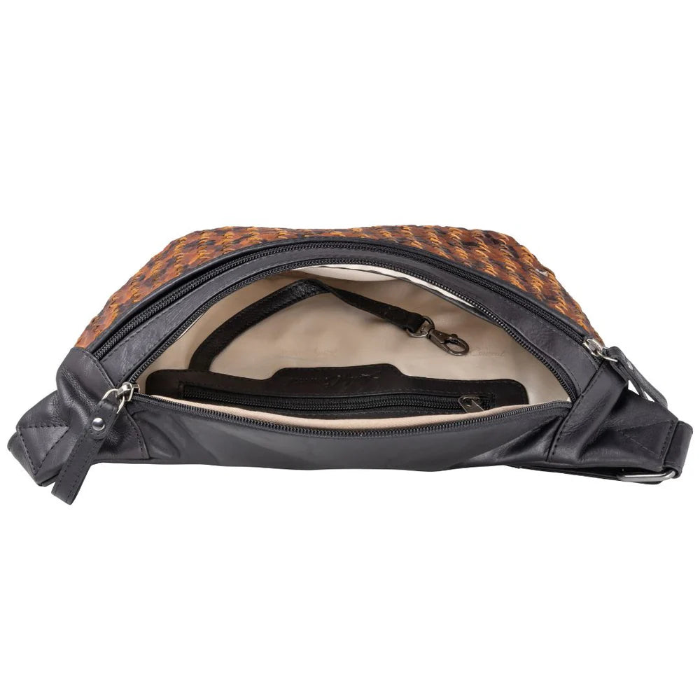 Lady Conceal - Haisley Woven Leather Sling