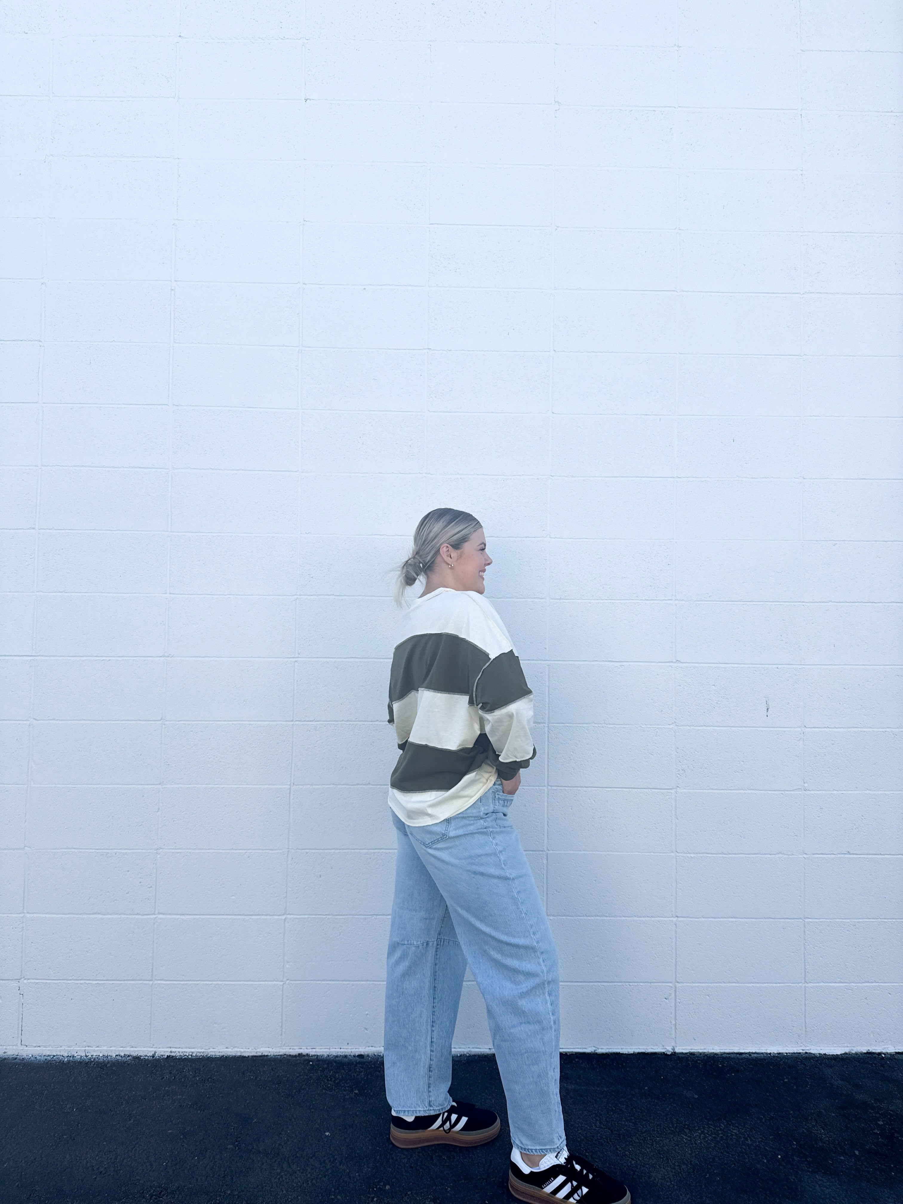 Kenzie Front Pocket Barrel Jeans