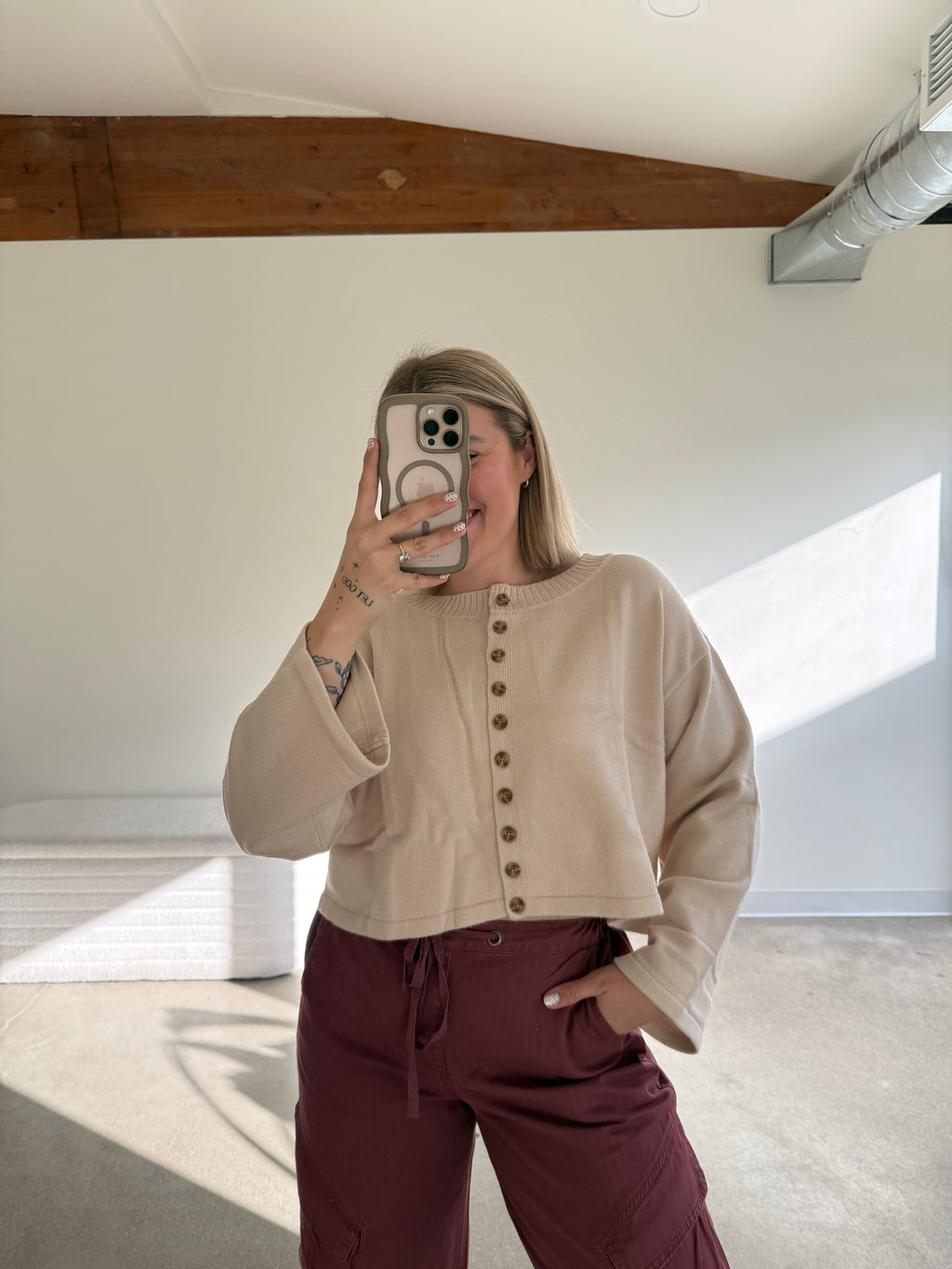 Cropped Button Down Cardigans (Multiple Colors)