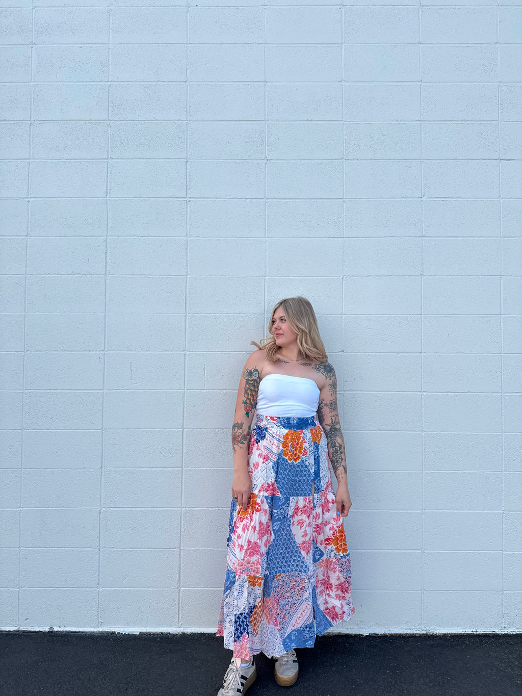 Quilted Dreams Maxi Skirt