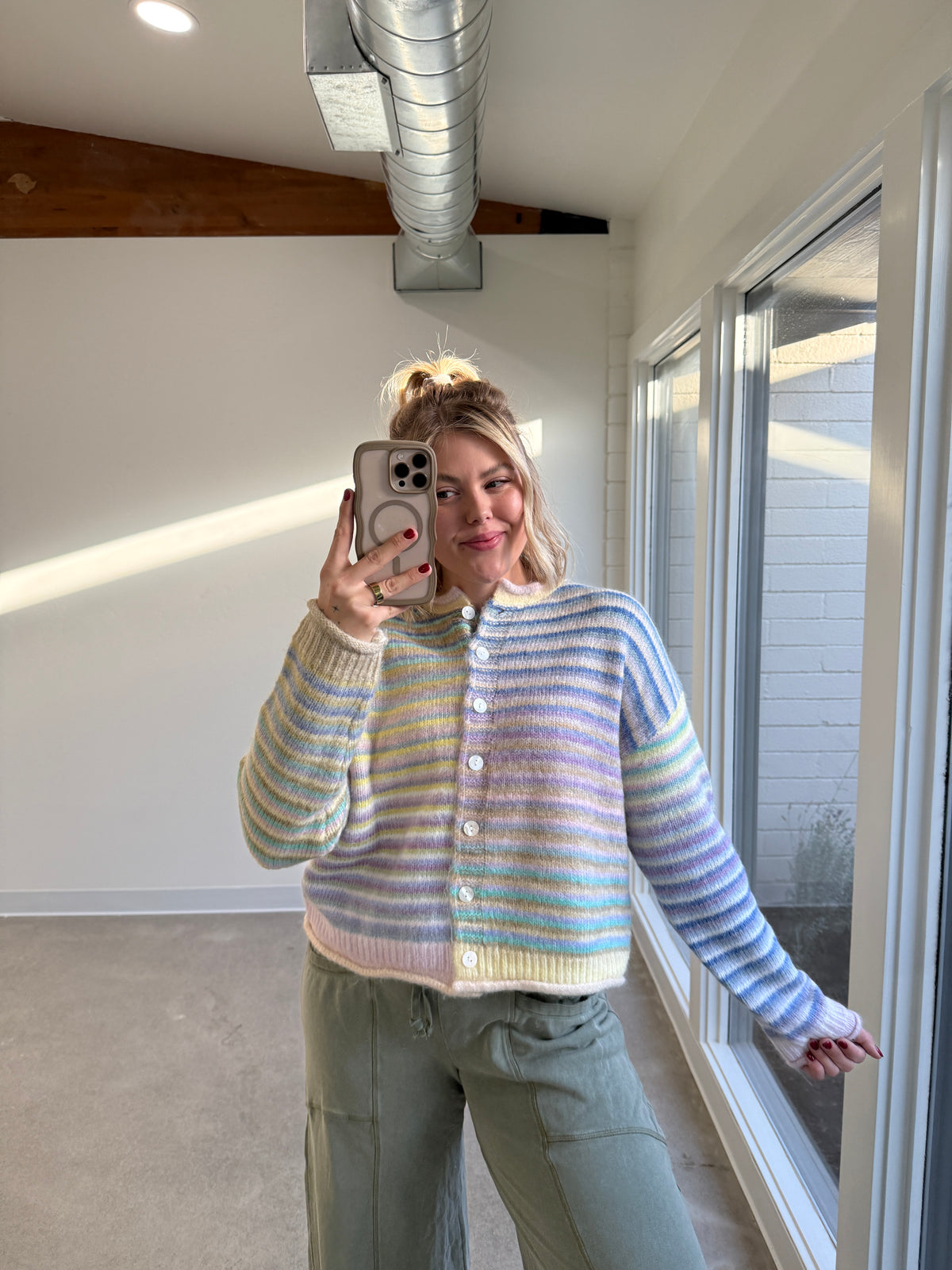 Lime Mix Cardigan