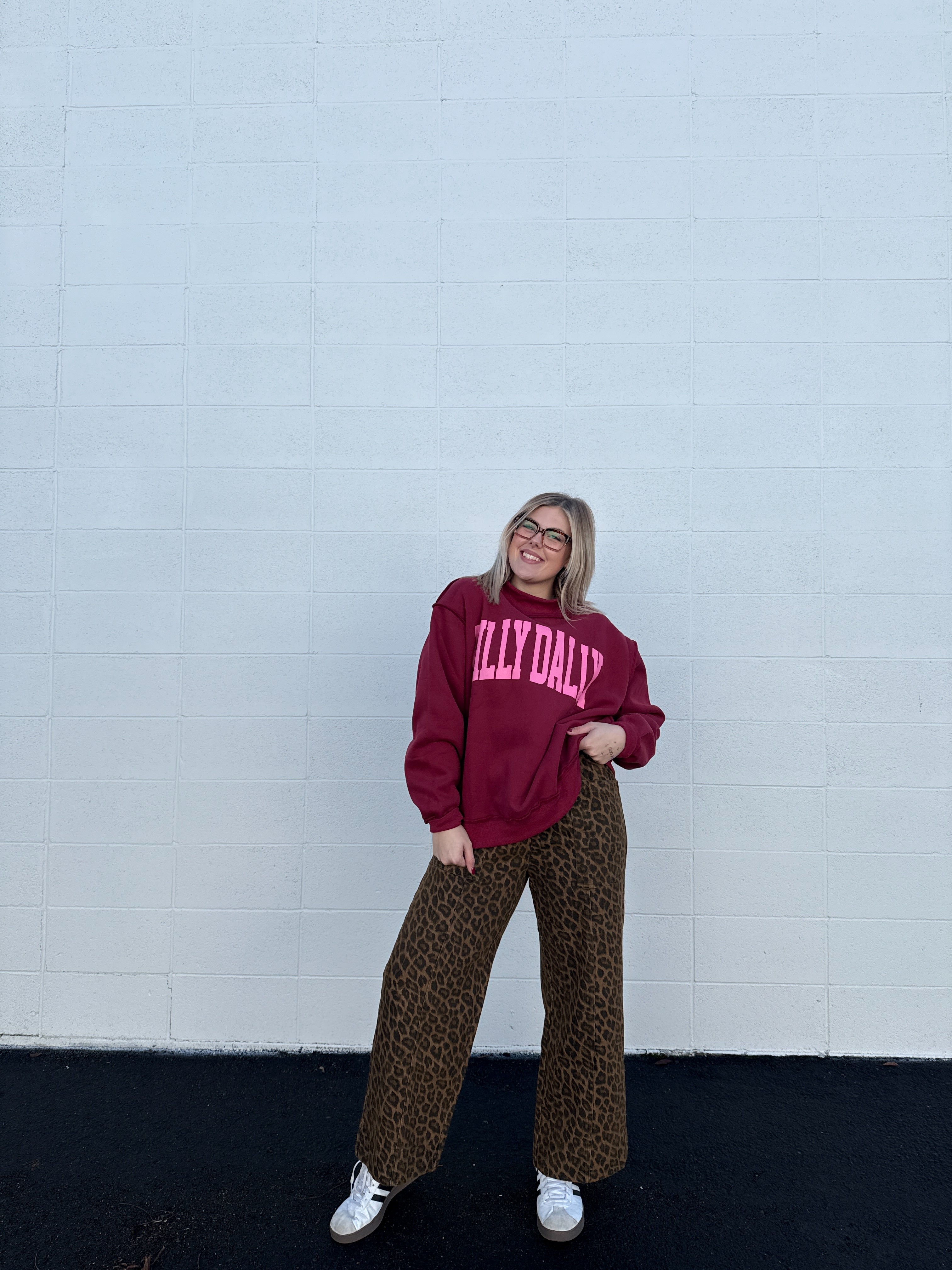 Dilly Dally Mock Neck Sweatshirts (Multiple Colors)