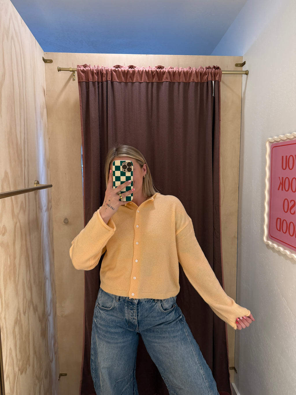 Macie Apricot Cardigan