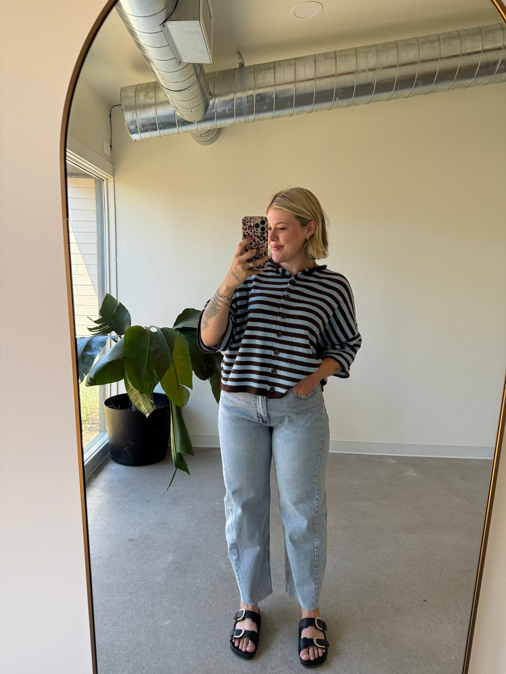 High Rise Light Wash Classic Barrel Jean