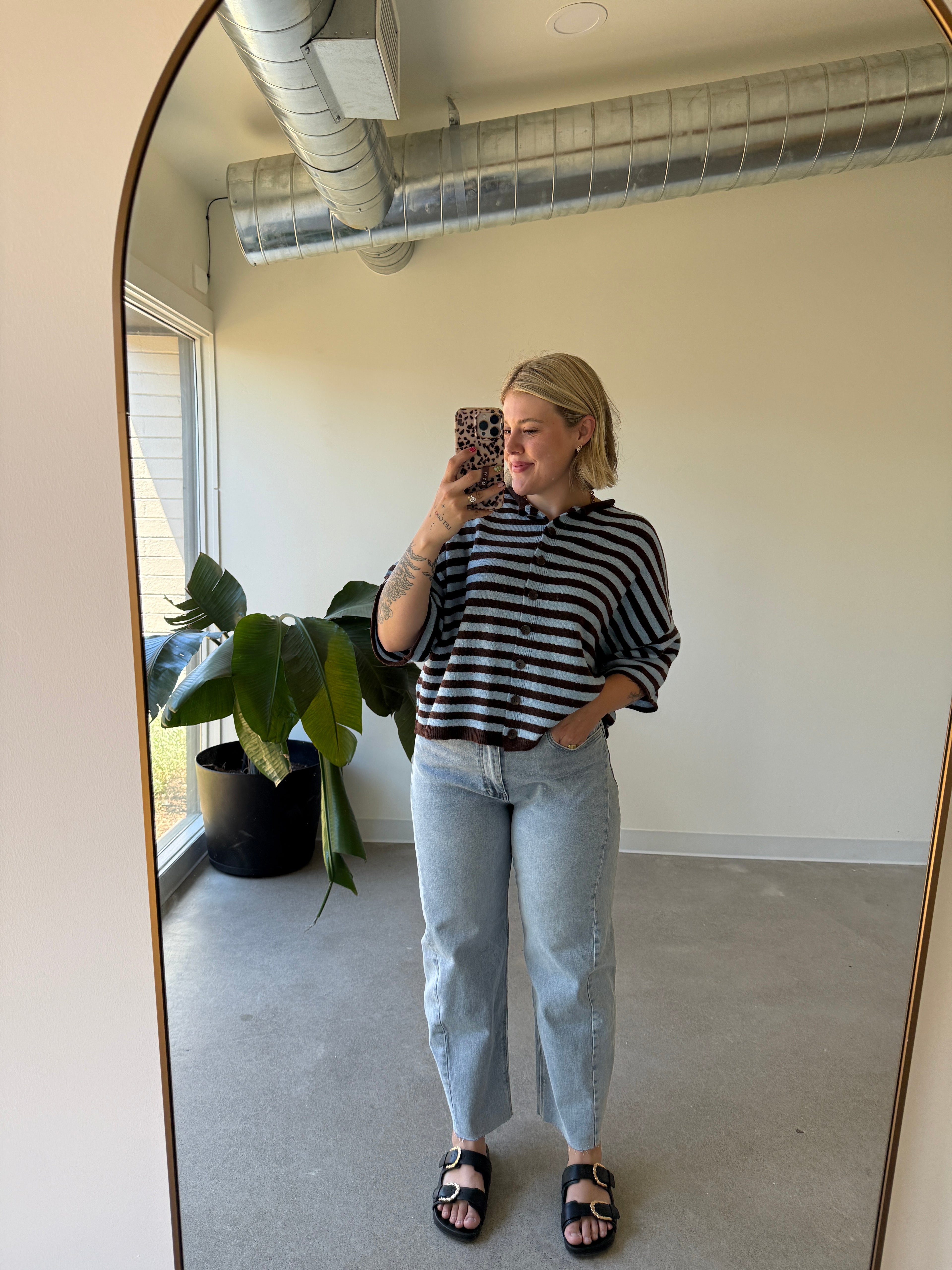High Rise Light Wash Classic Barrel Jean