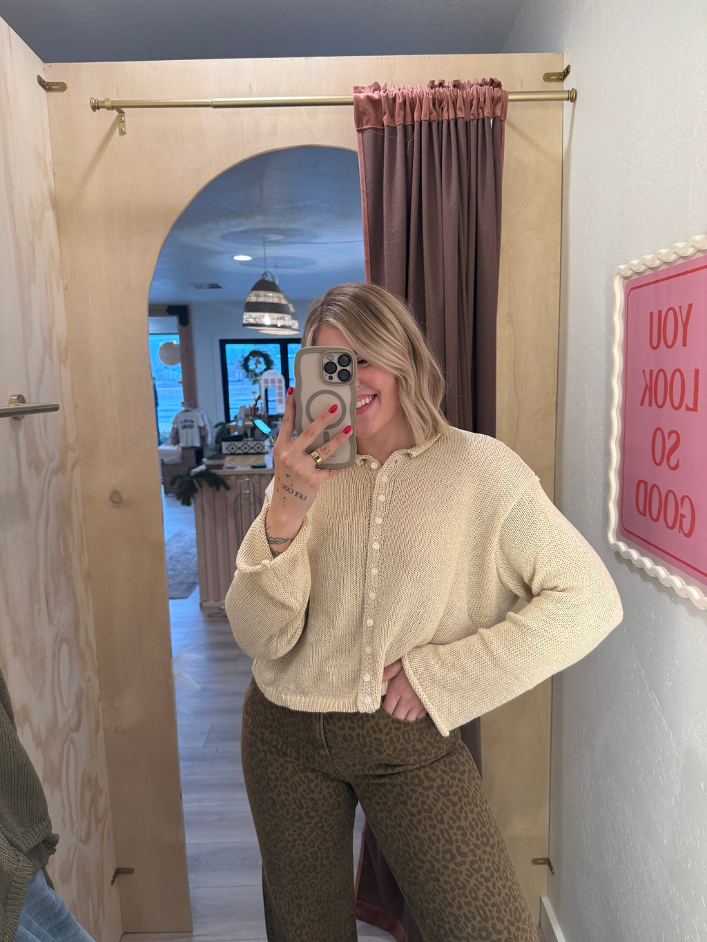 Macie Oatmeal Cardigan