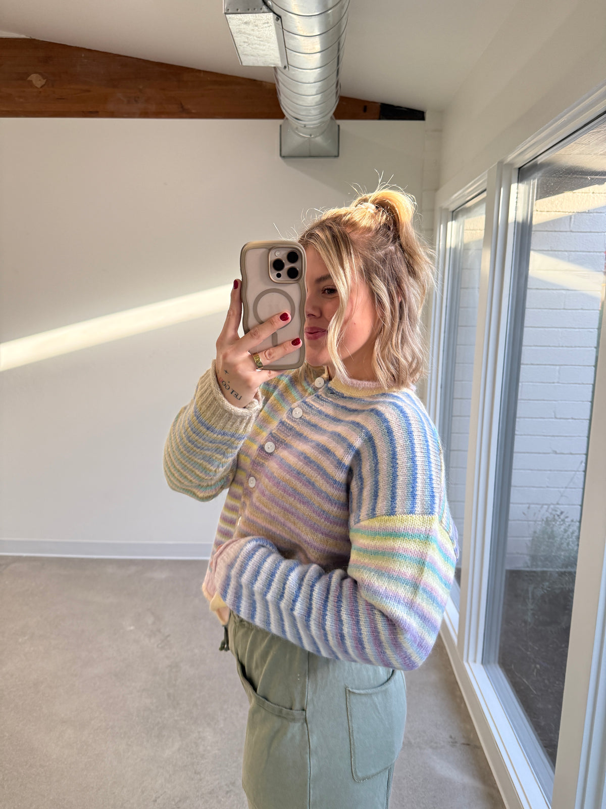 Lime Mix Cardigan