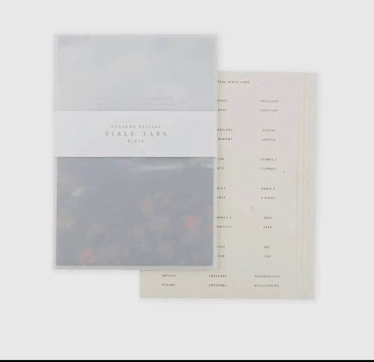 Hosanna Revival Black Foil Bible Tabs