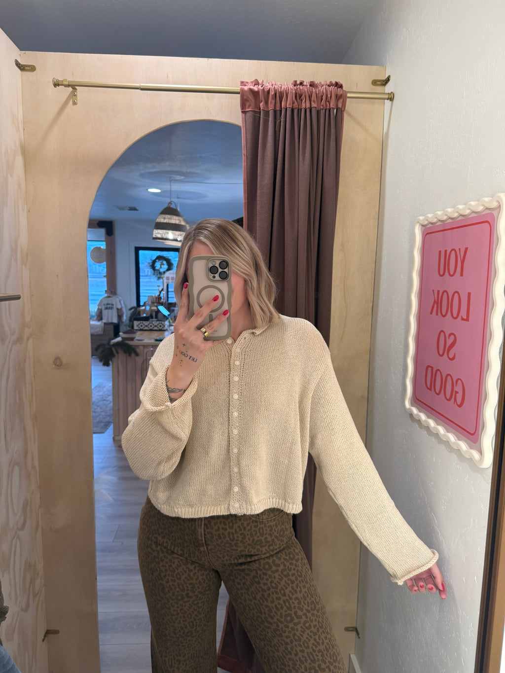 Macie Oatmeal Cardigan