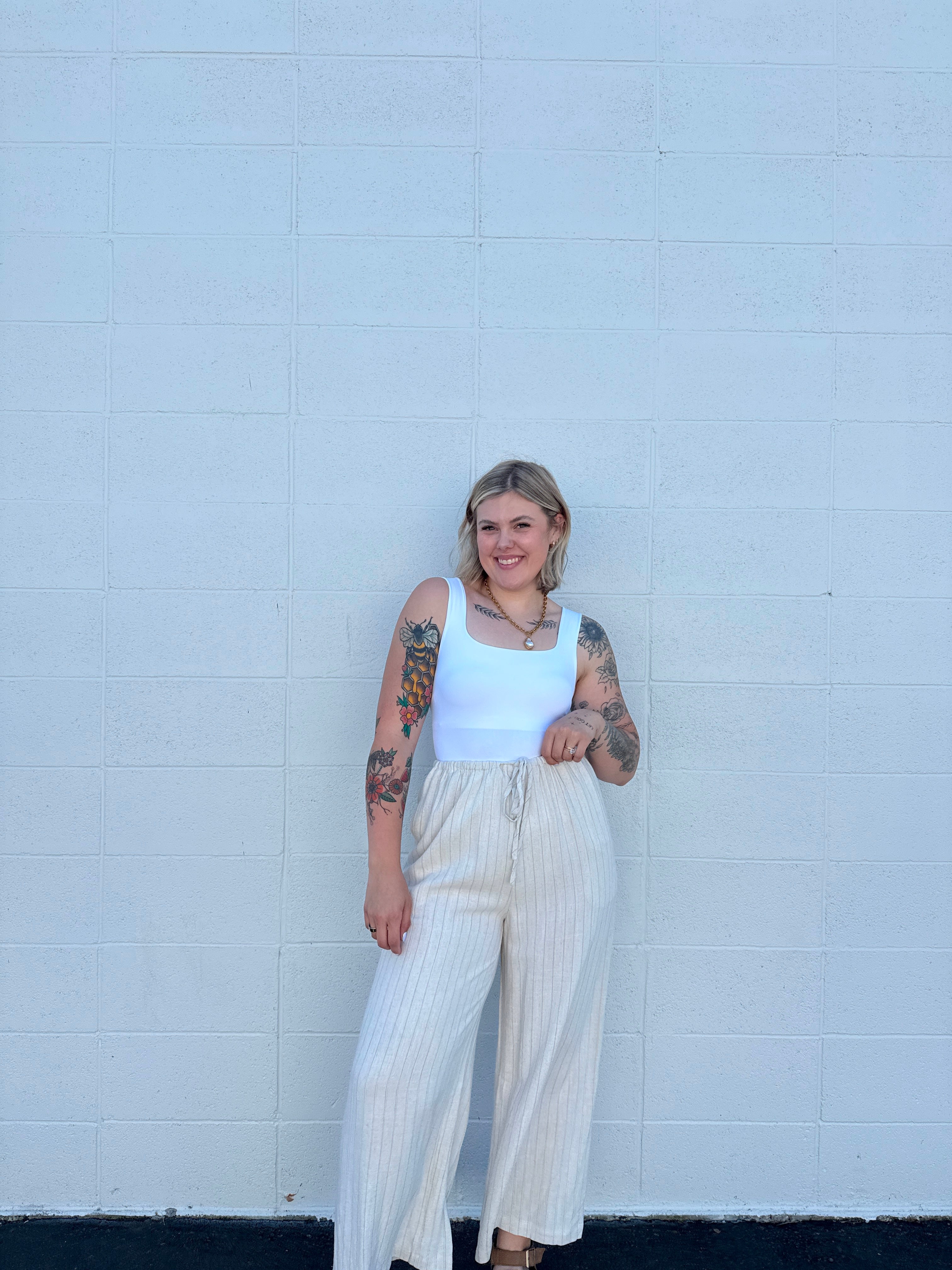 Double Lined Square Neck Bodysuits (Multiple Colors)