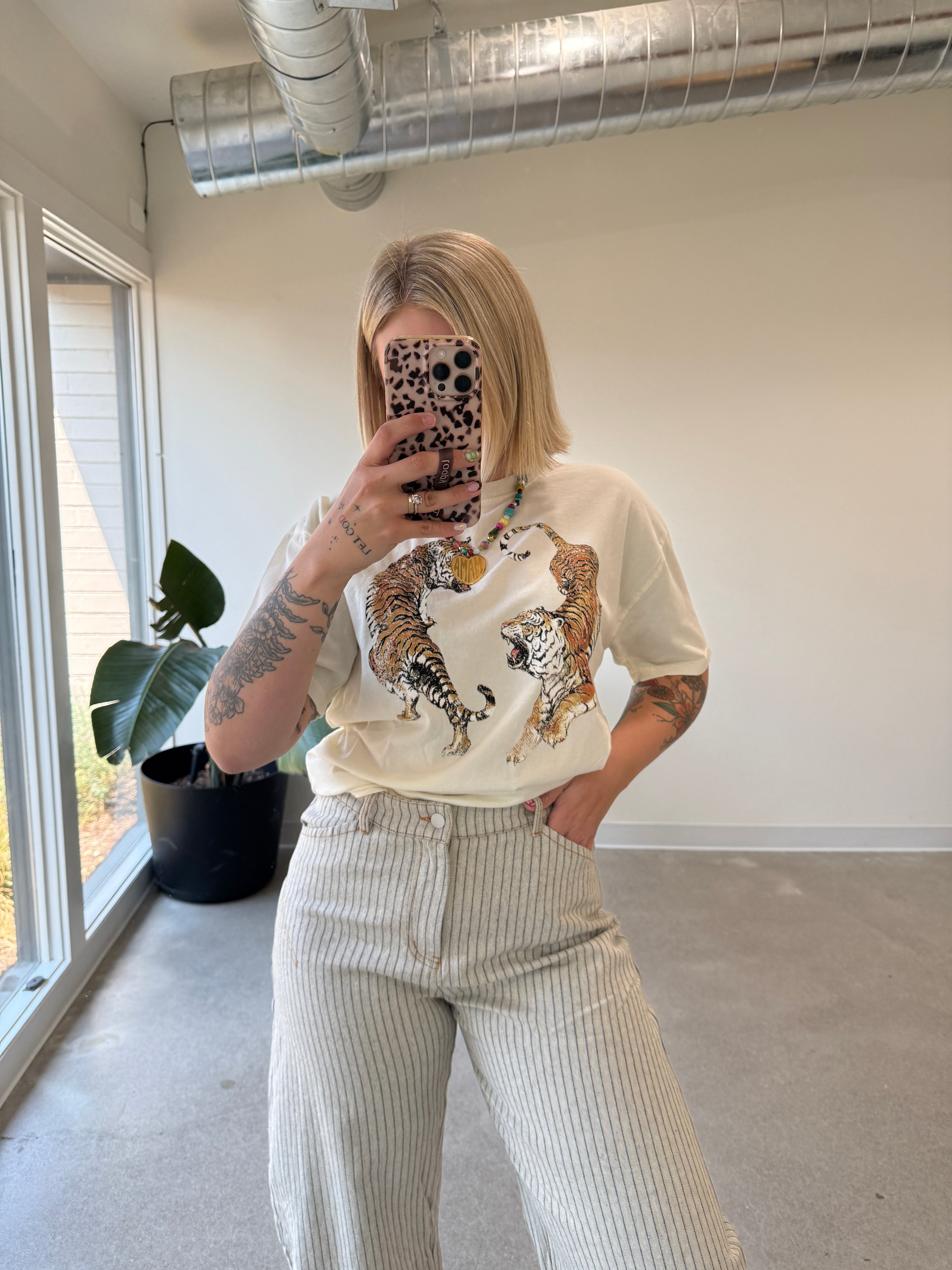 The Striped Barrel Carpenter Culottes Pants
