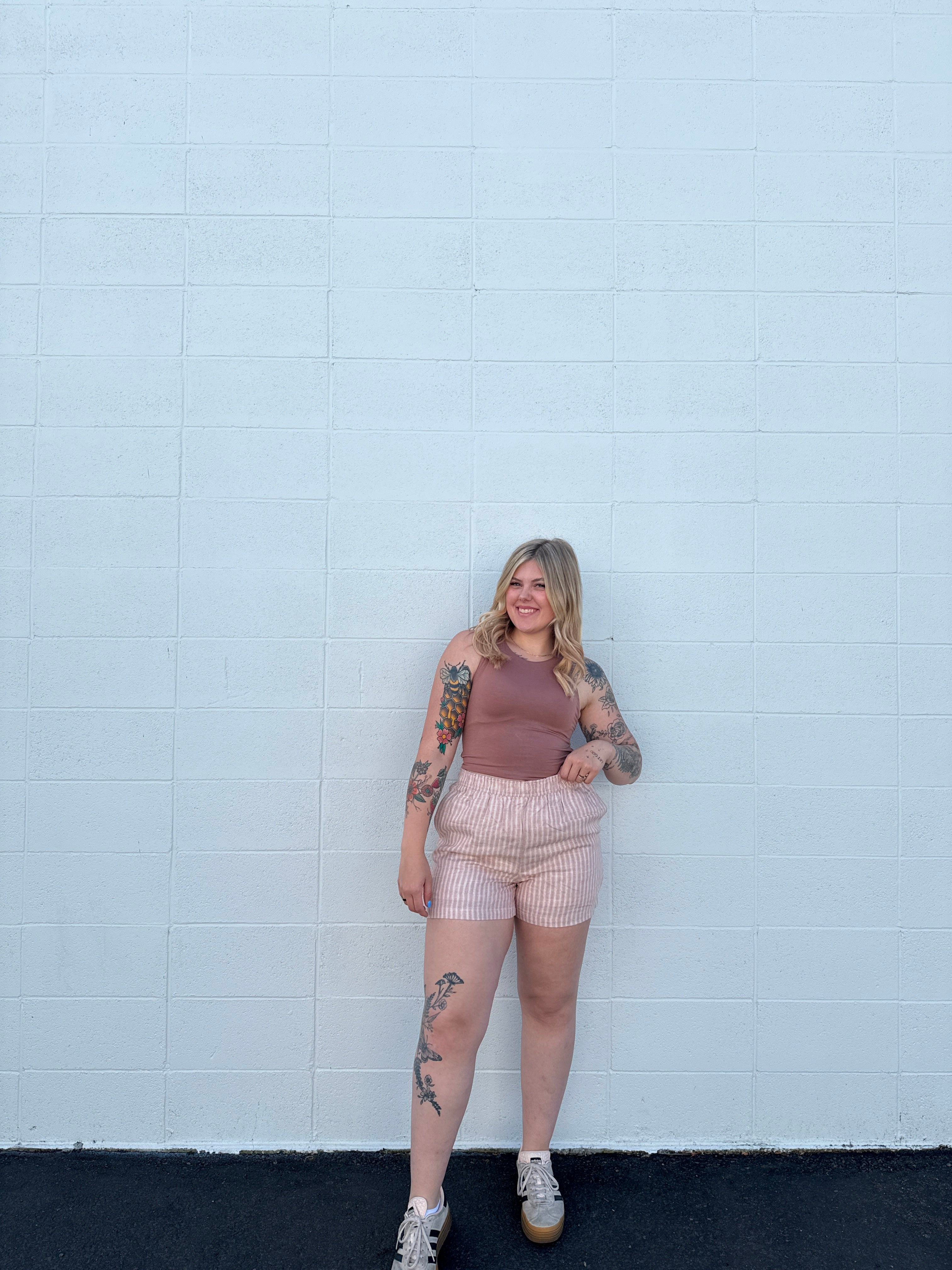 Beach Day Striped Shorts