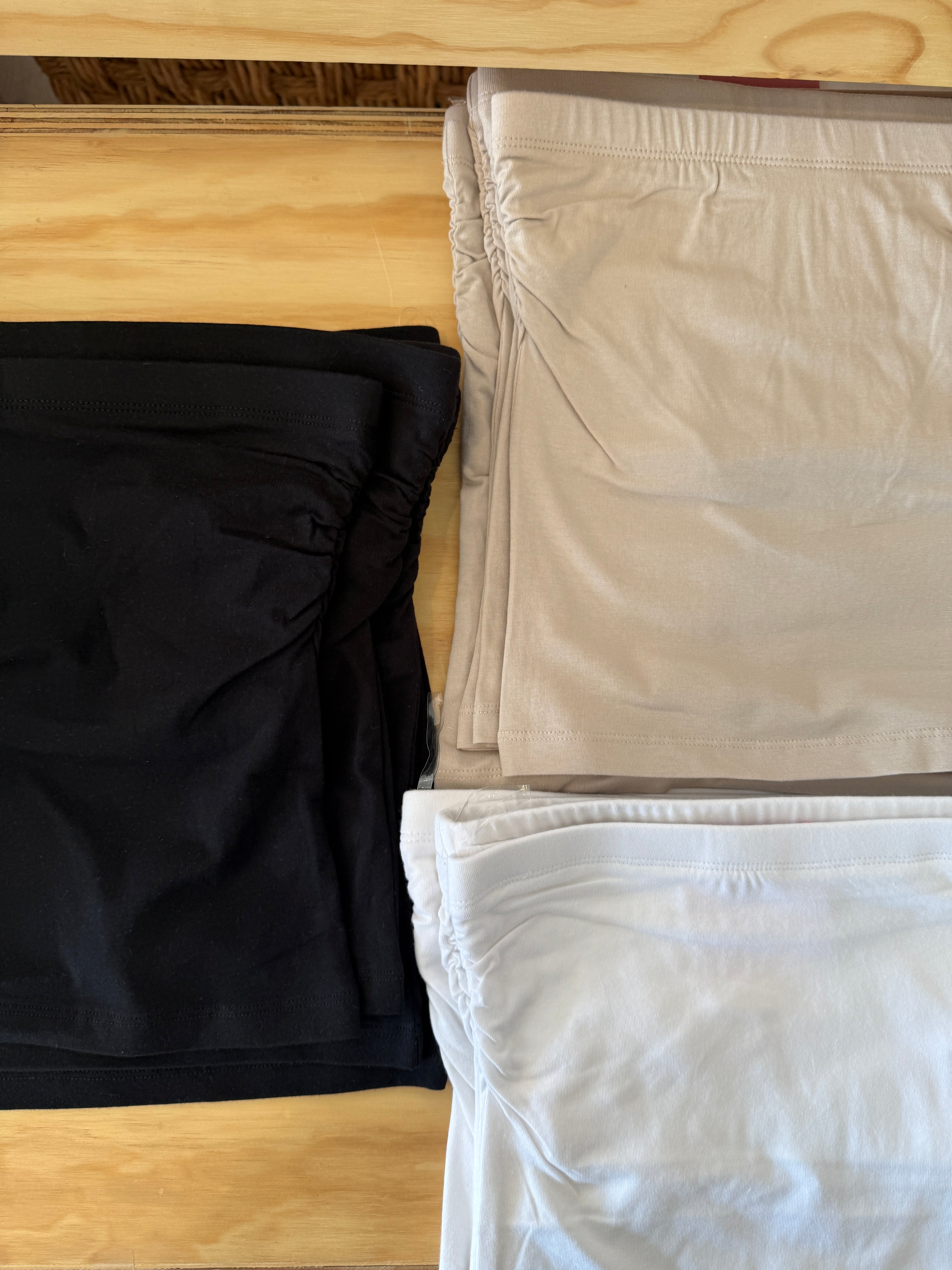 Cotton Tube Top W/ Built in Bra (Multiple colors)