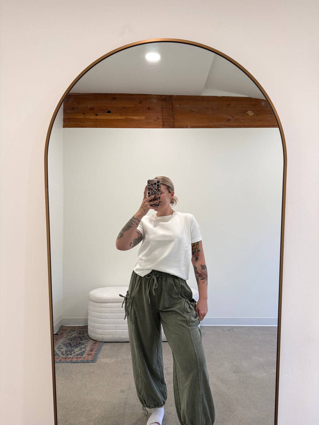 Olive Jogger Mineral Pants
