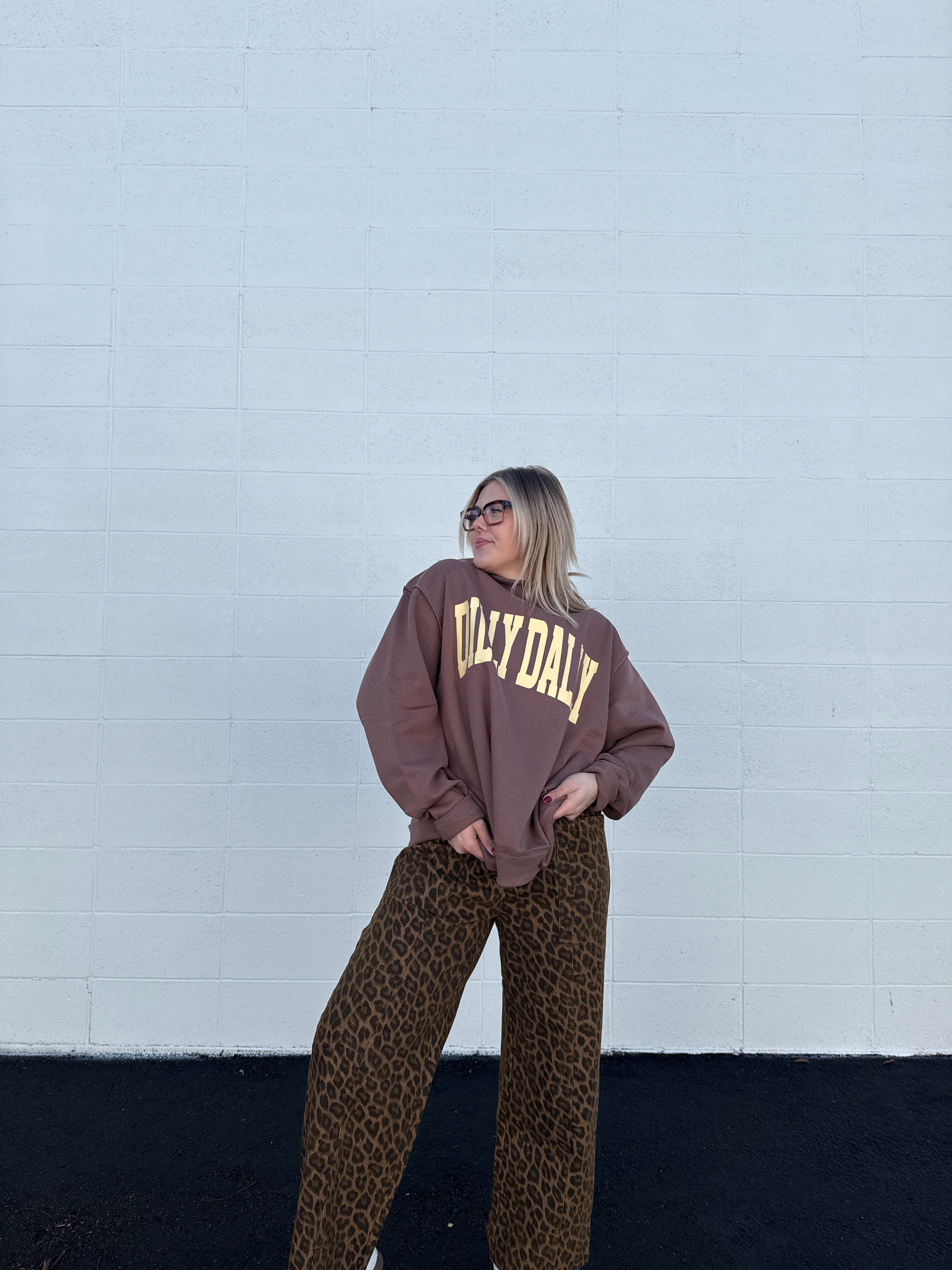 Dilly Dally Mock Neck Sweatshirts (Multiple Colors)