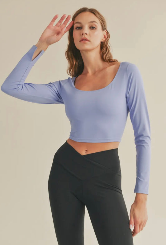 Lavender Seamless Long Sleeve