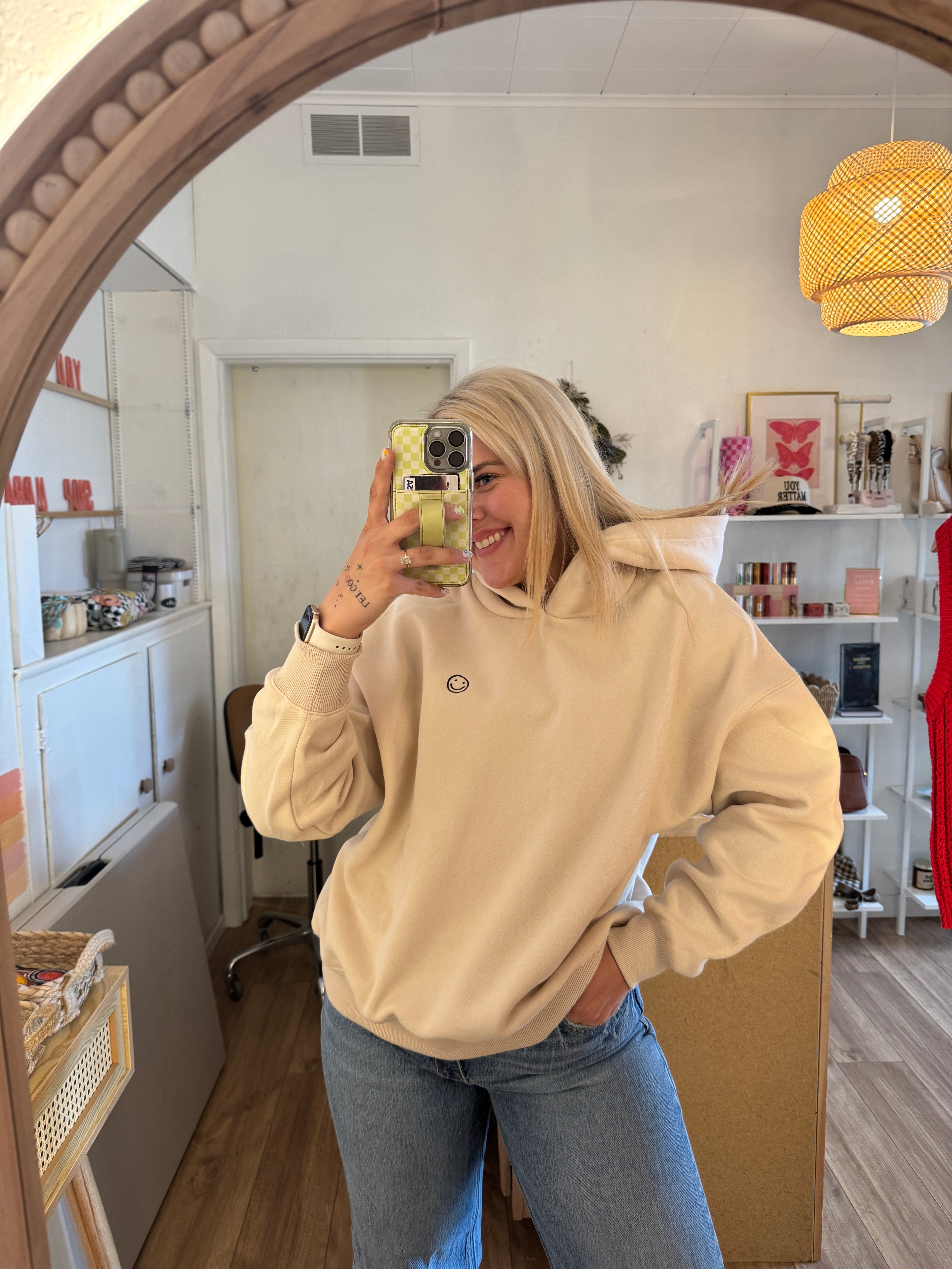 Smiley Oversized Hoodie