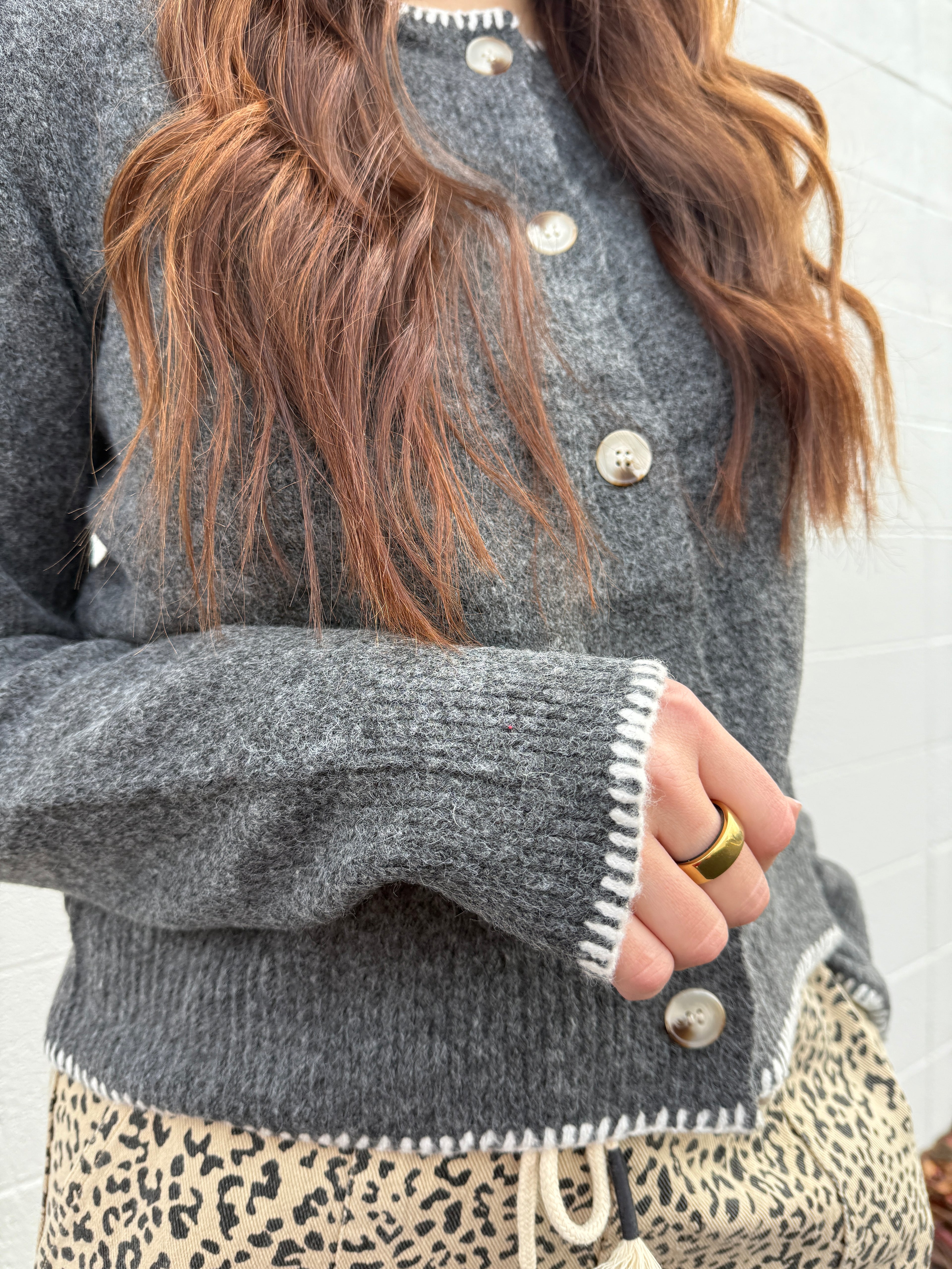 Gingerbread Button Down Cardigan (Multiple Colors)