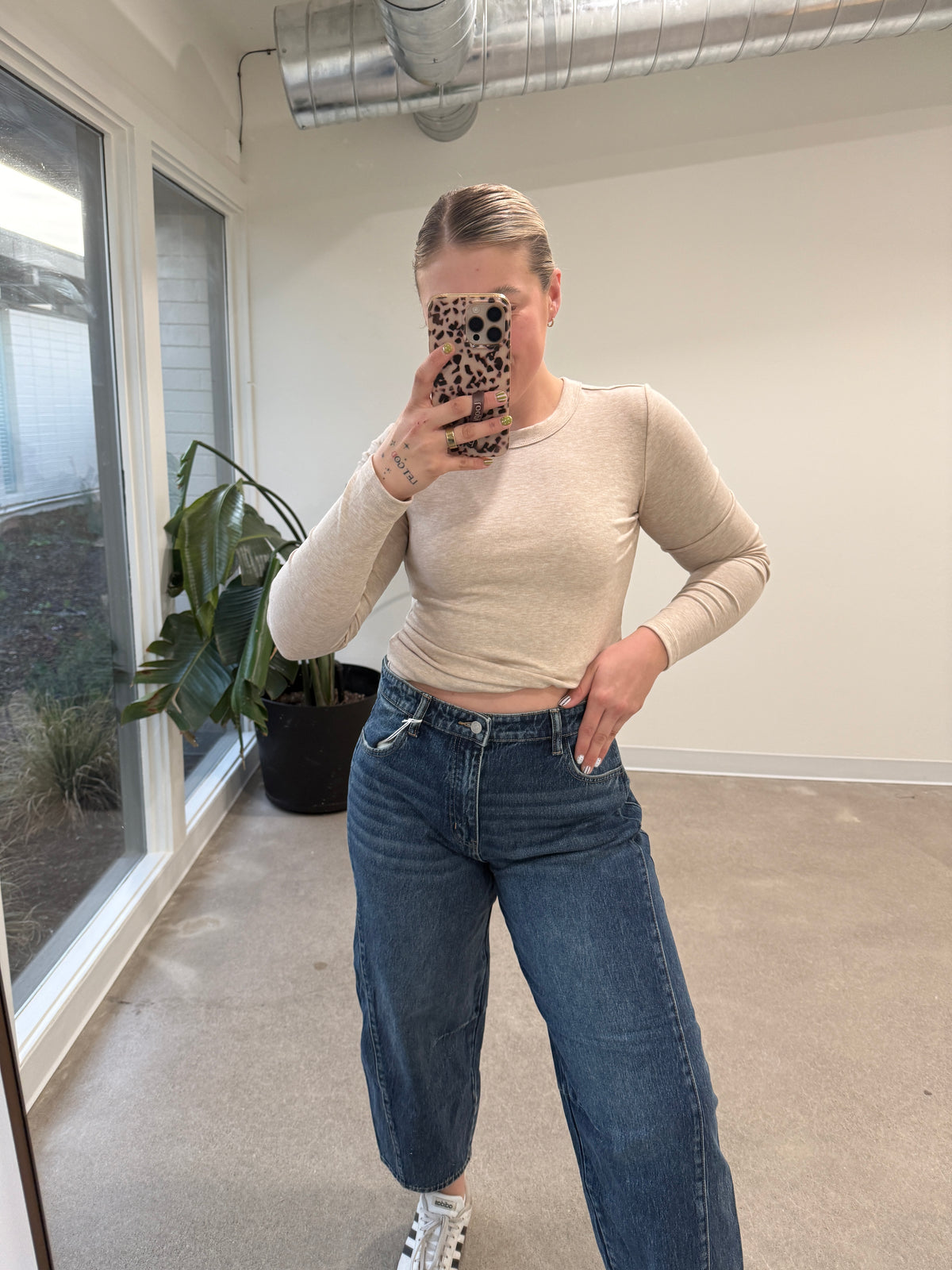 Low Slung Horseshoe Jeans
