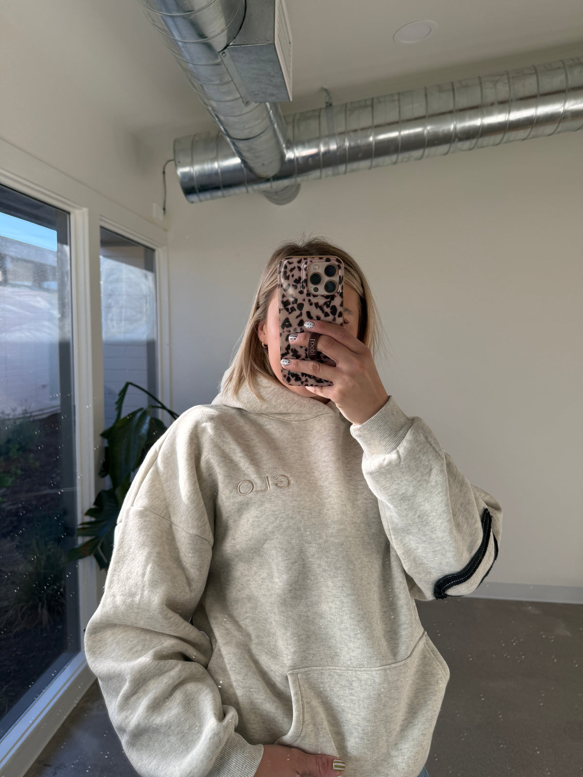 Jesus Loves You Patchwork Oatmeal Hoodie