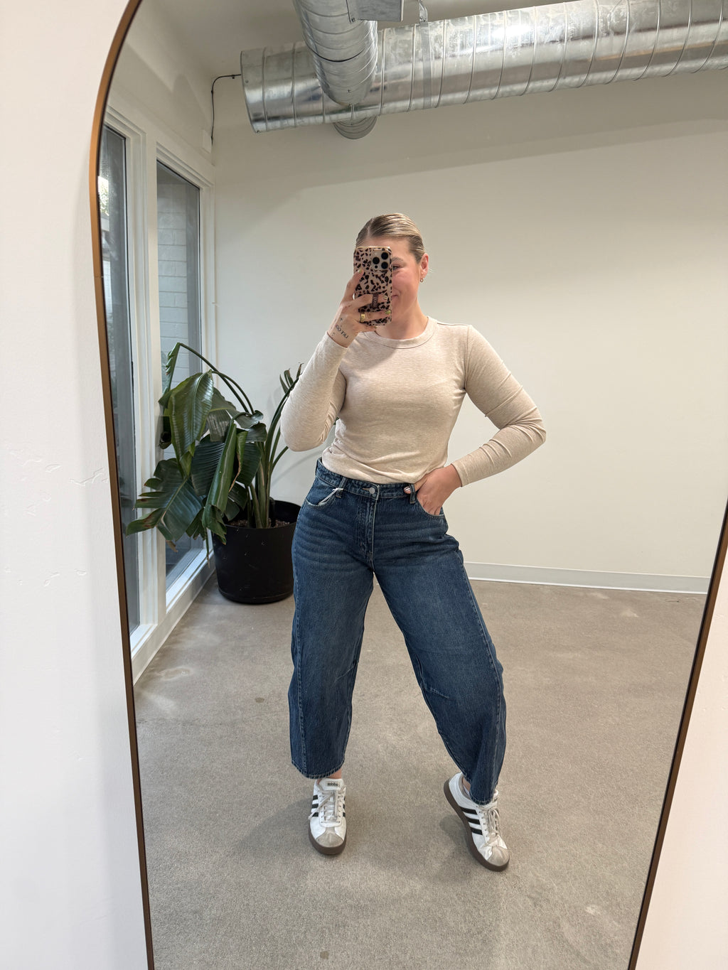 Low Slung Horseshoe Jeans