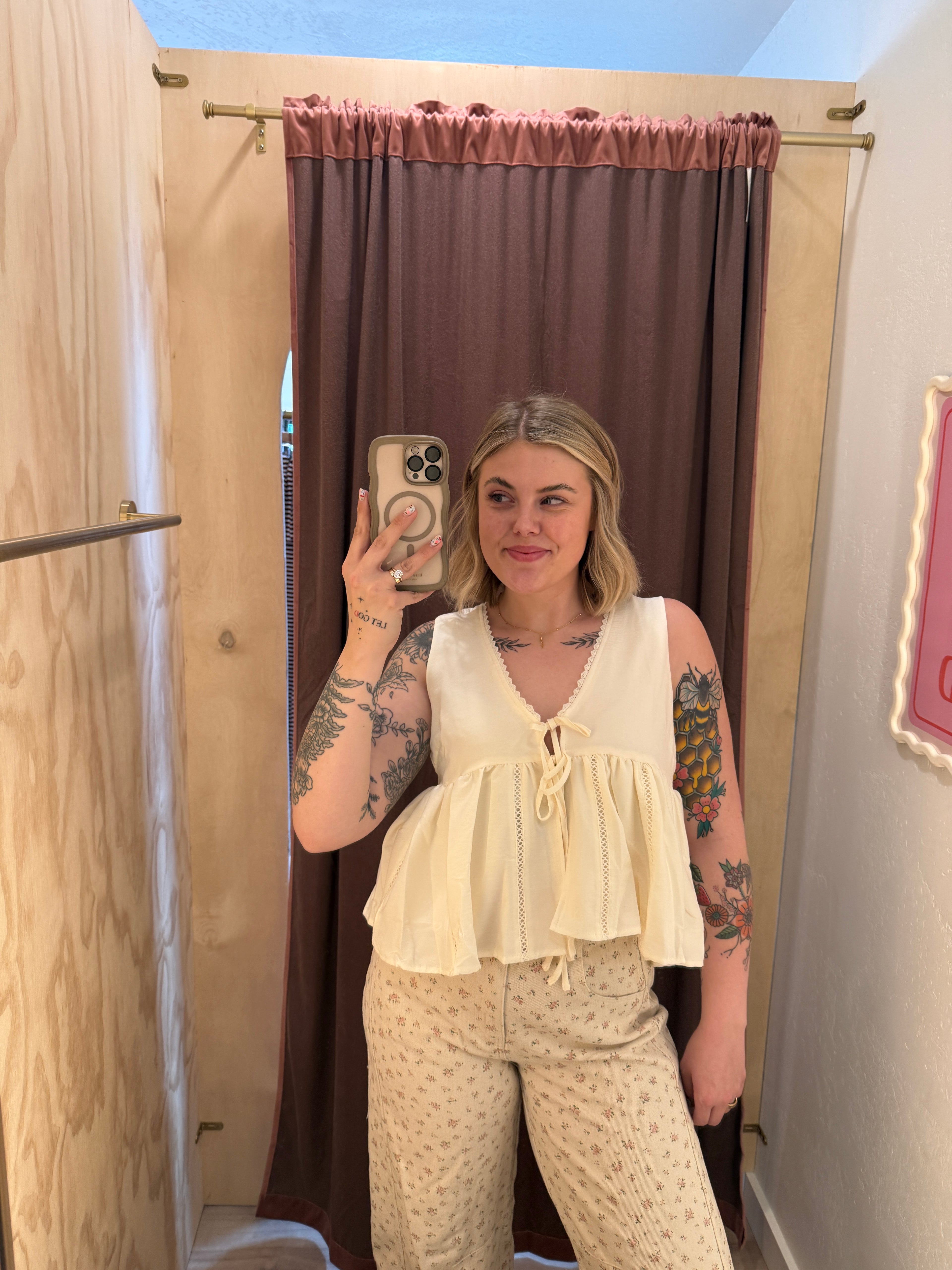 The Darling Lace Tie Top