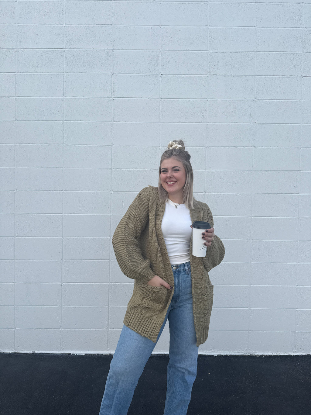 Cozy Days Ahead Cardigan - Olive