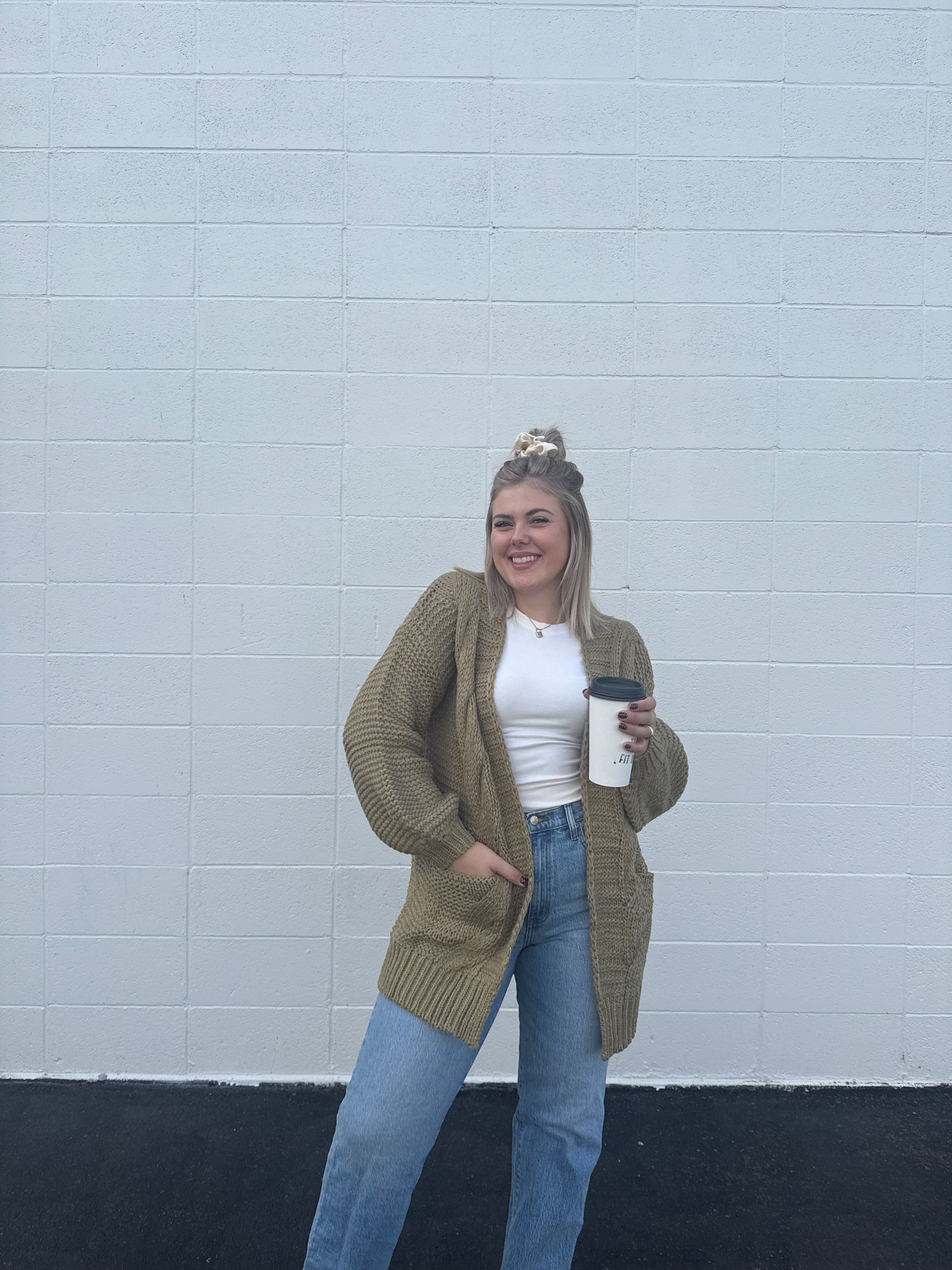 Cozy Days Ahead Cardigan - Olive